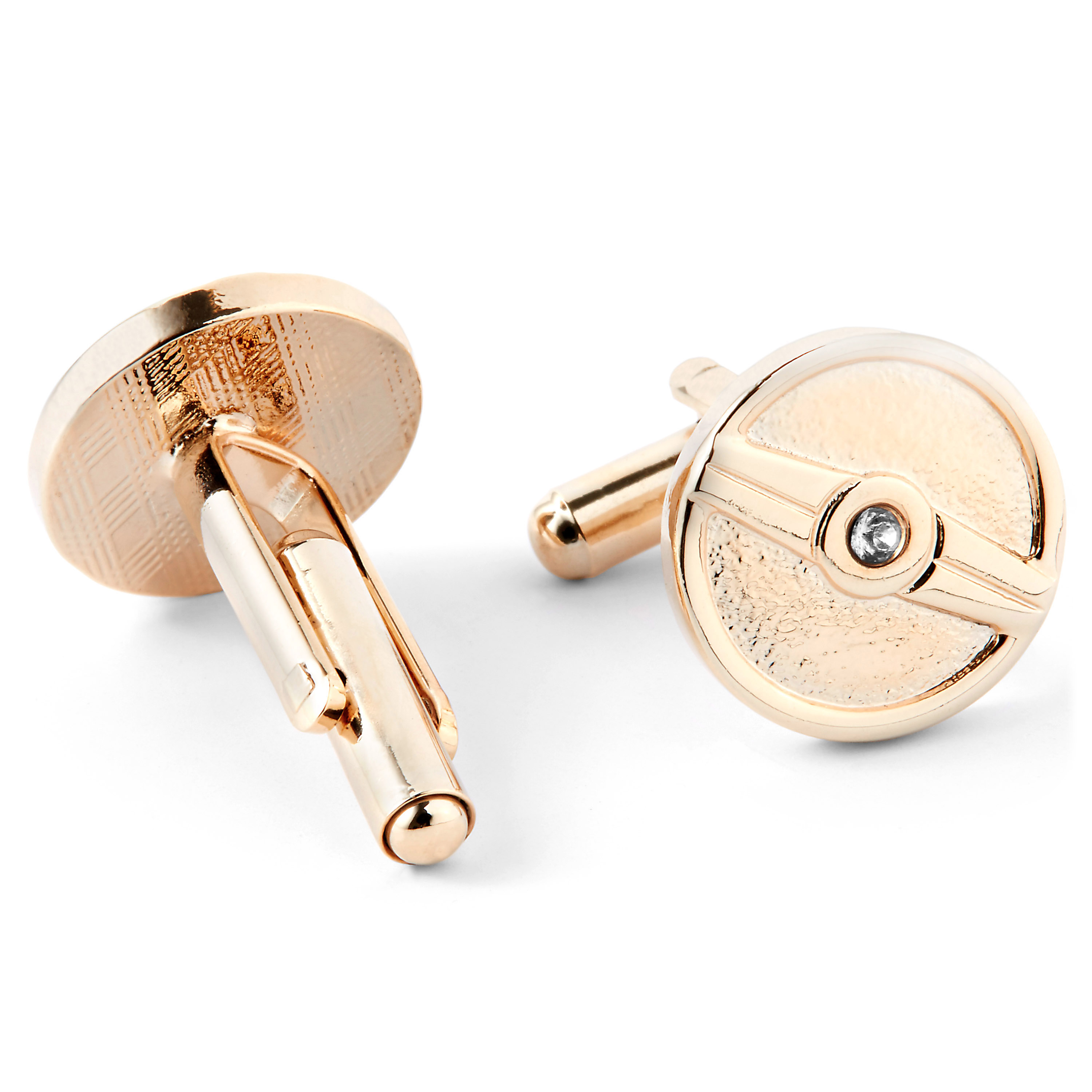 Runde Gyldne Mansjettknapper - 2