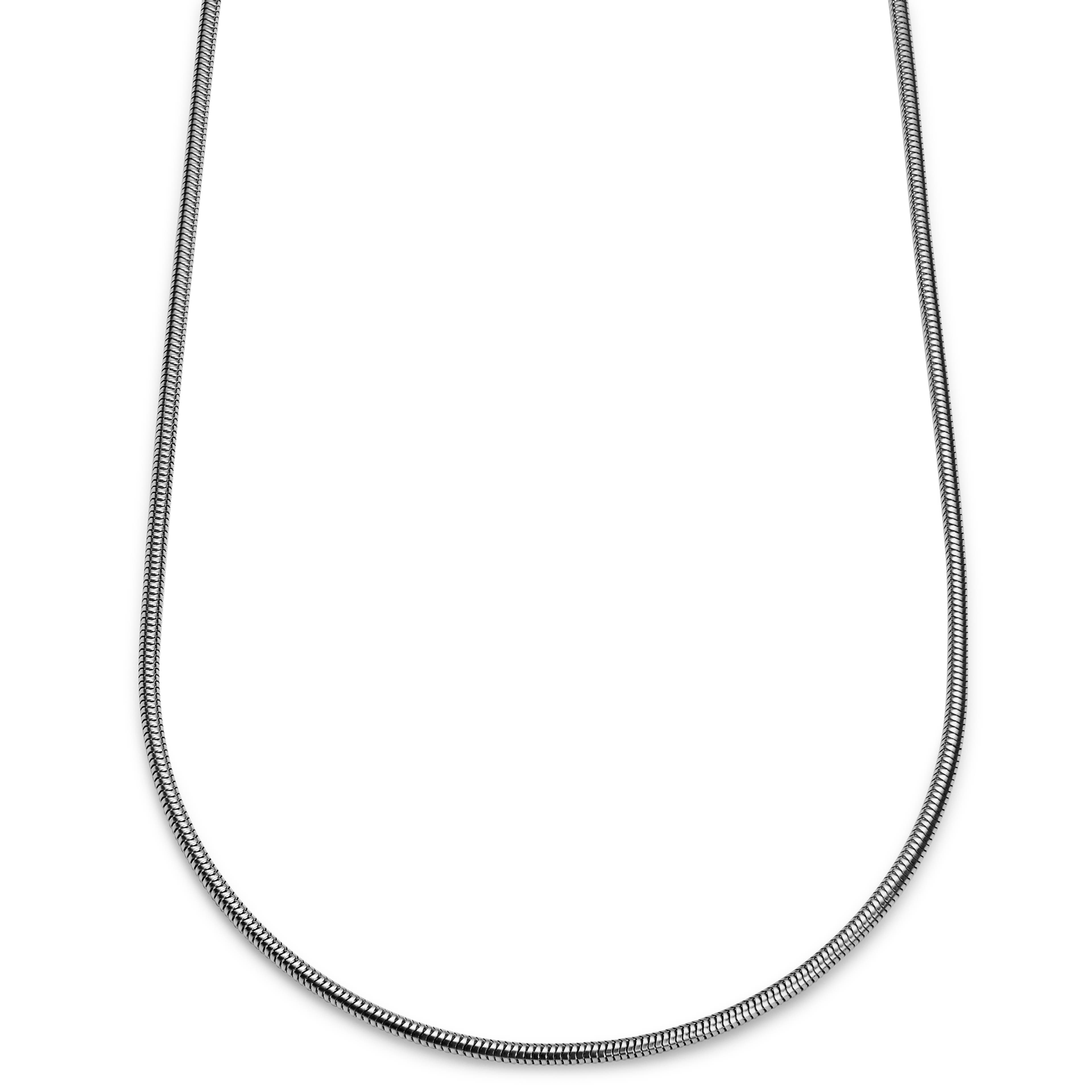 Essentials | 3 mm Silber-Ton Schlangenkette Halskette
