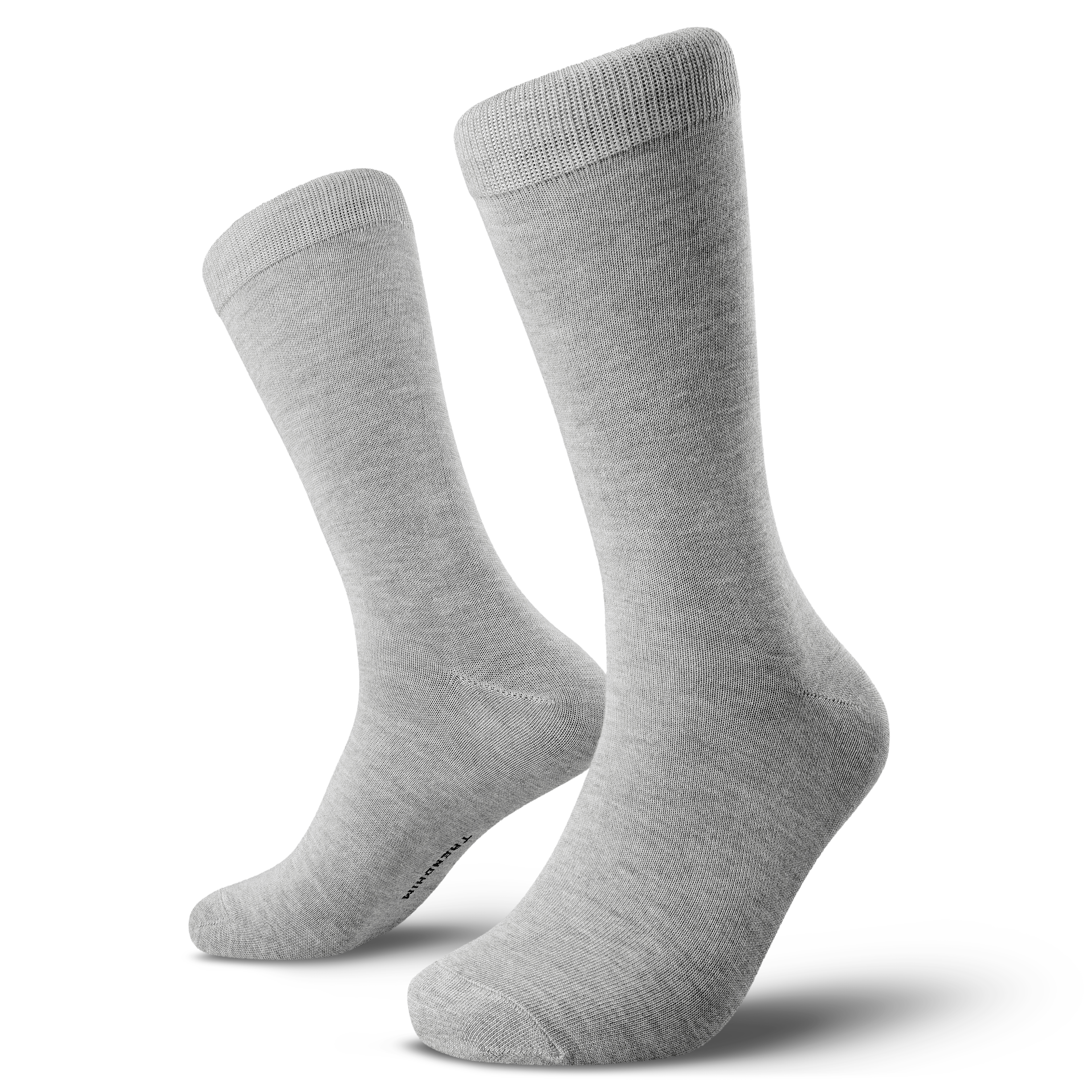 TrueFeel | Hellgraue Bambus-Crew-Socken - 1