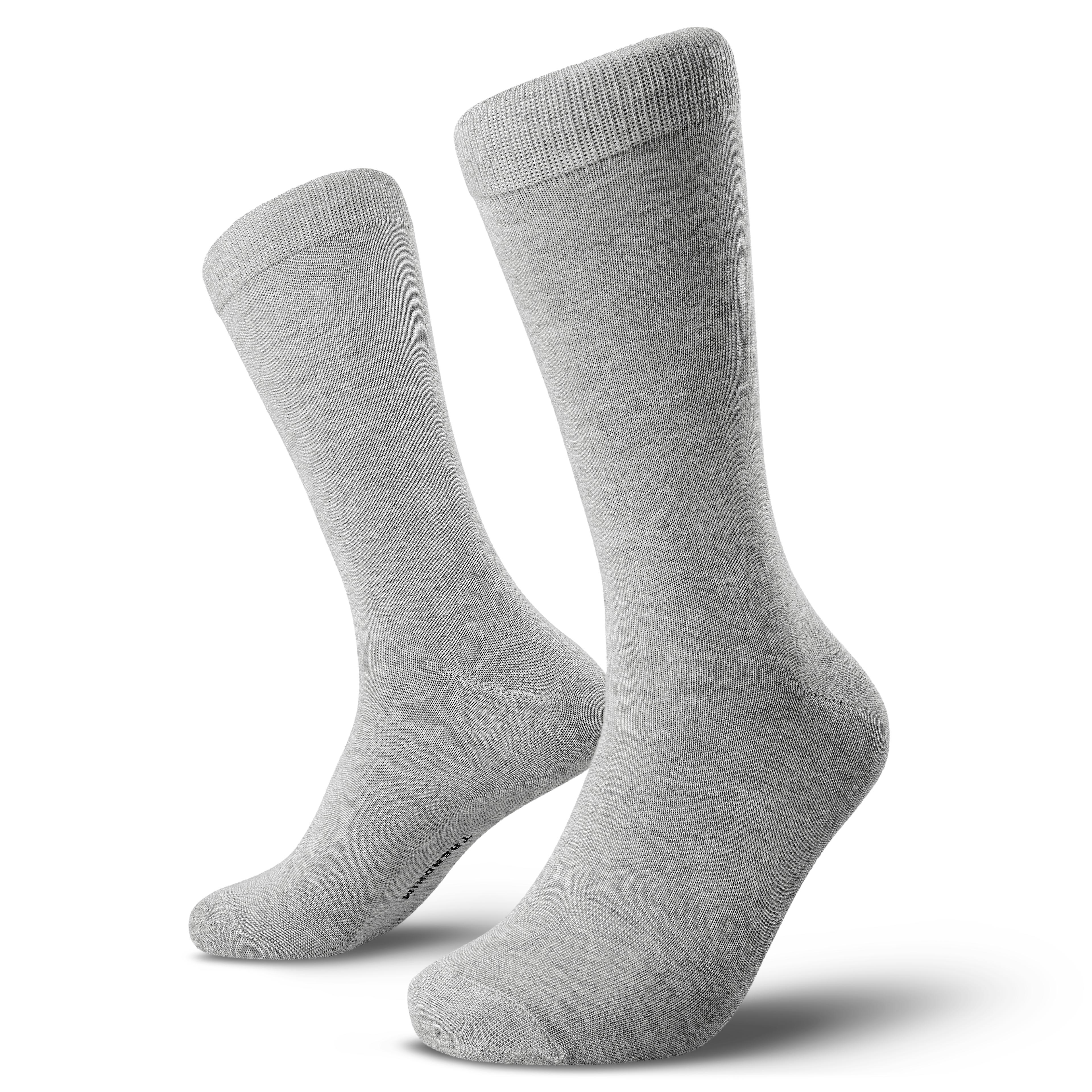 TrueFeel | Hellgraue Bambus-Crew-Socken - 1