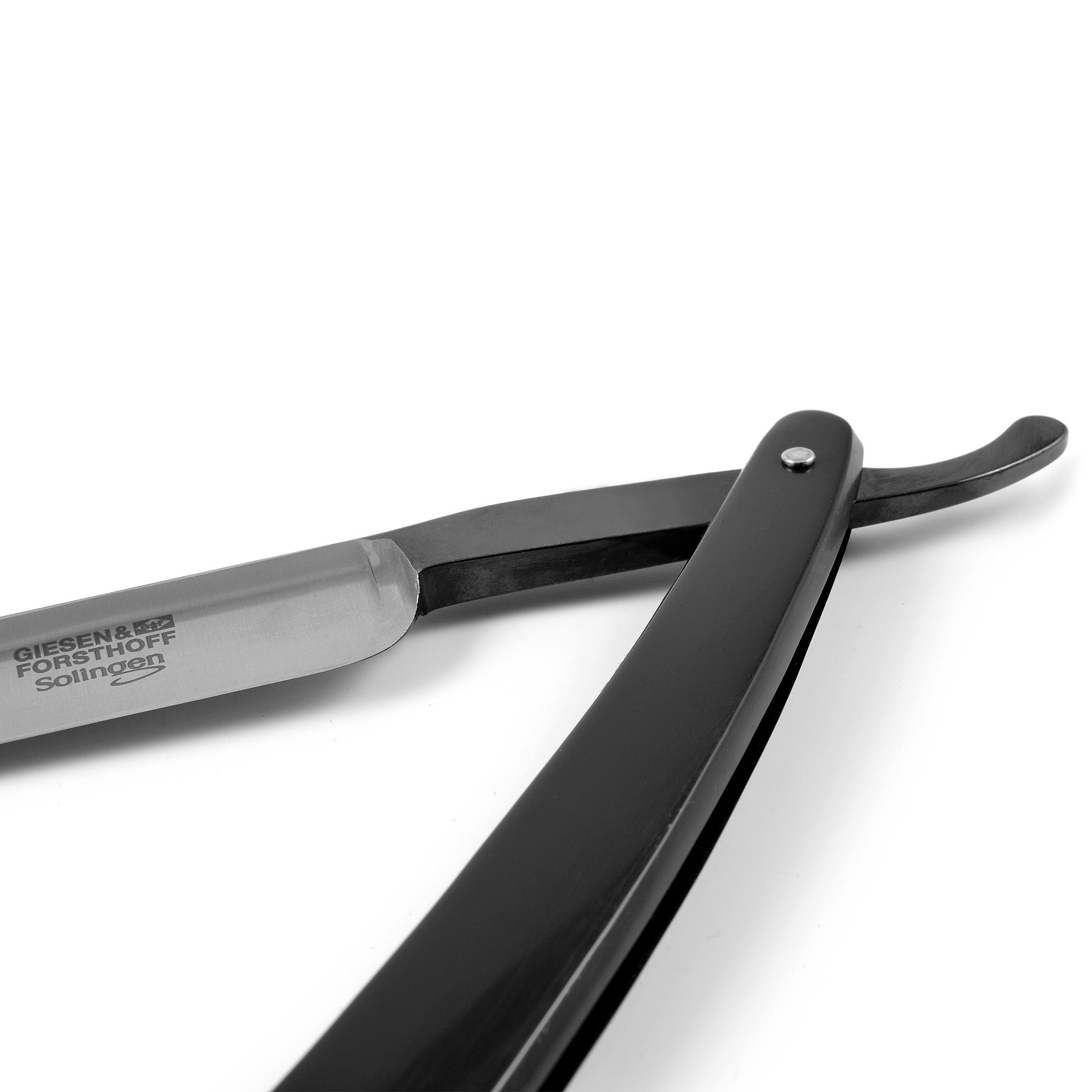 Черен карбонов прав бръснач 5/8" Timor - 6