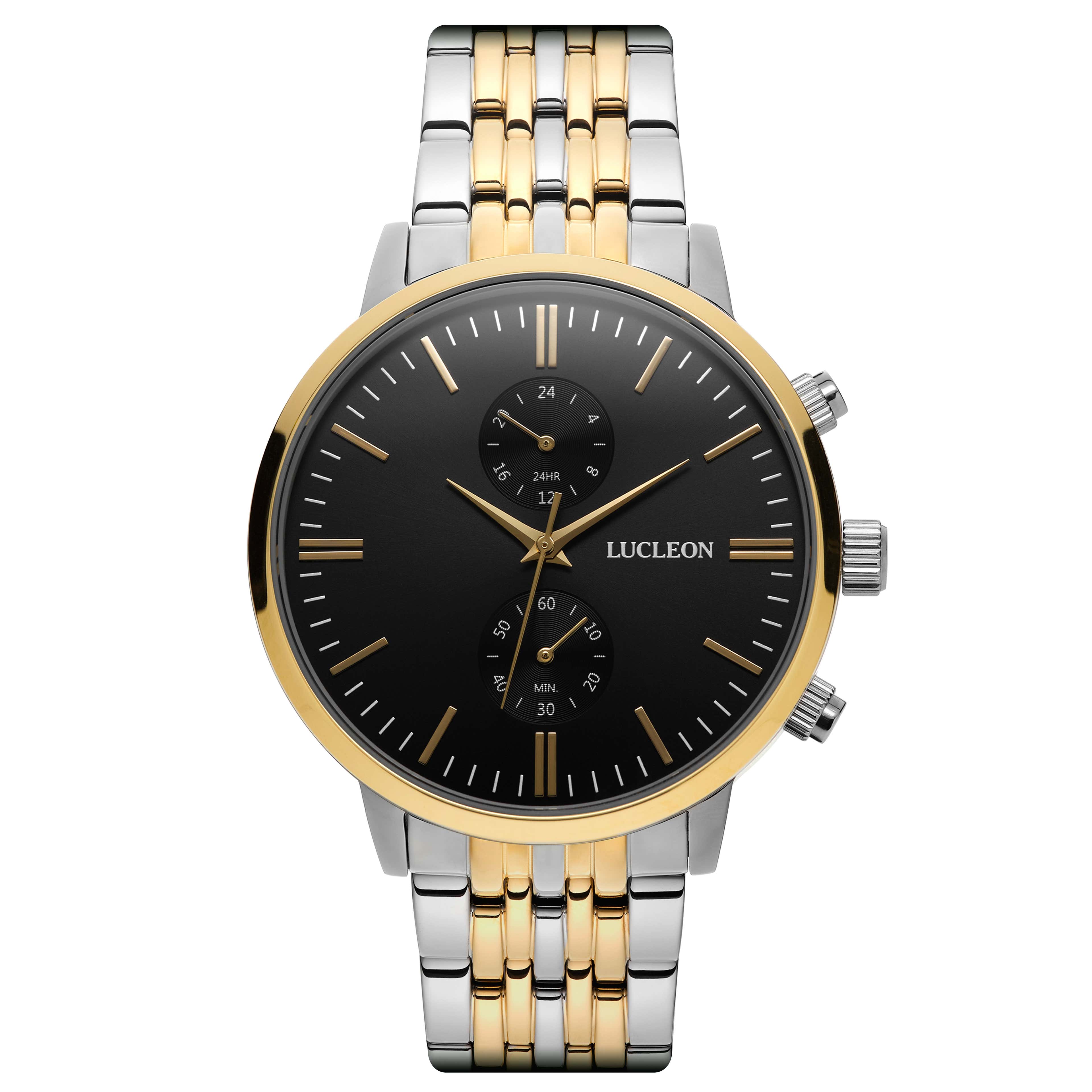 Lucian Kellan Stainless Steel Dual Time Watch - 1 - primary thumbnail small_image gallery