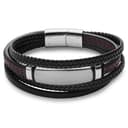 Sølvtonet og Rødt ID-armbånd av Rustfritt Stål Sølvtonet og Rødt ID-armbånd av Rustfritt Stål