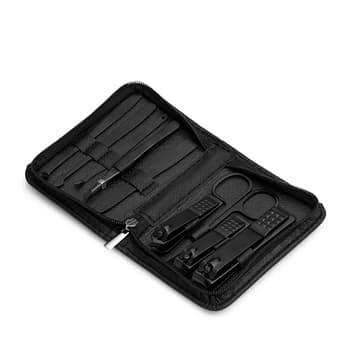 Black Deluxe Manicure set in Stainless steel Black Deluxe Manicure set in Stainless steel