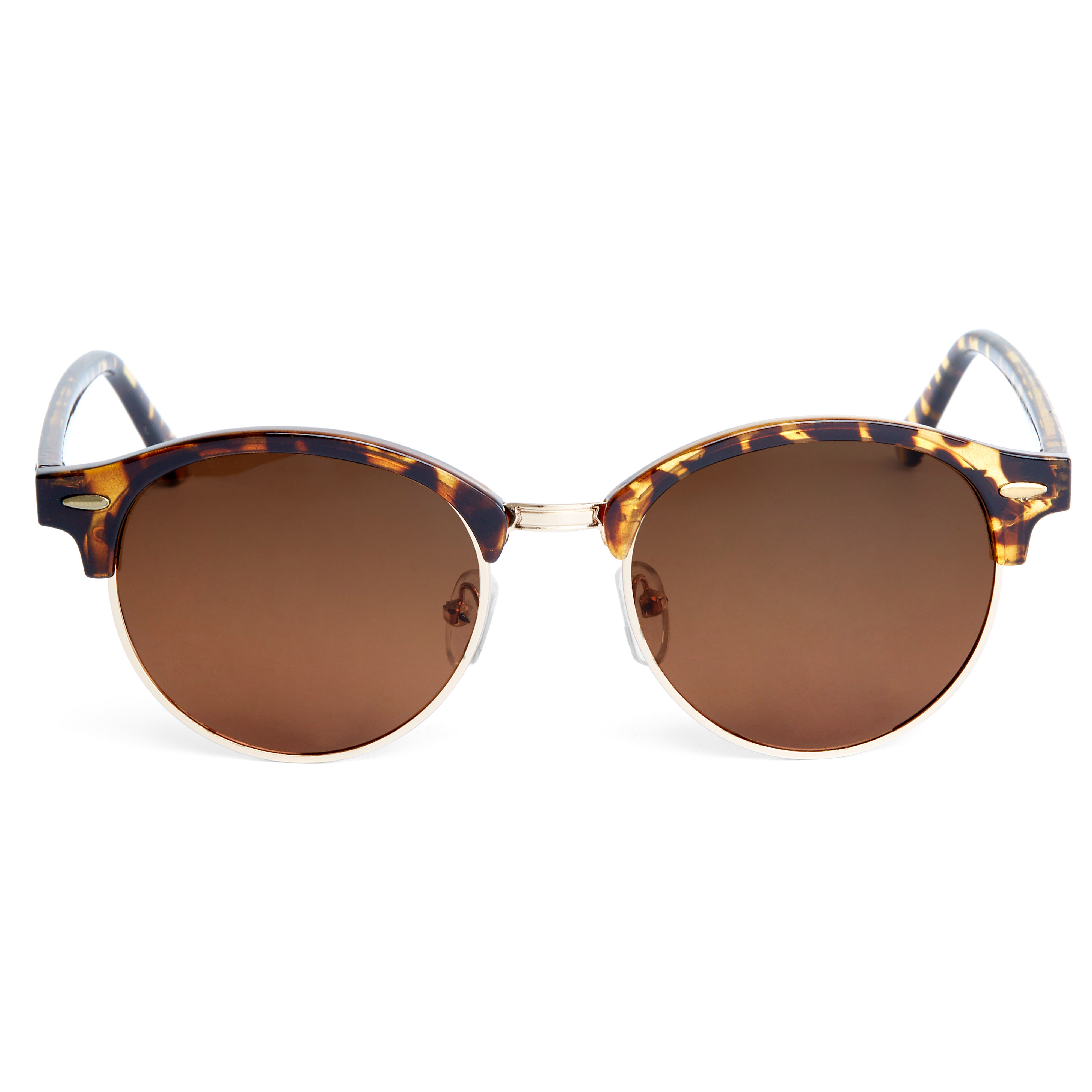 Bruine Zonnebril met Schildpadmotief en Gepolariseerde Glazen - 1