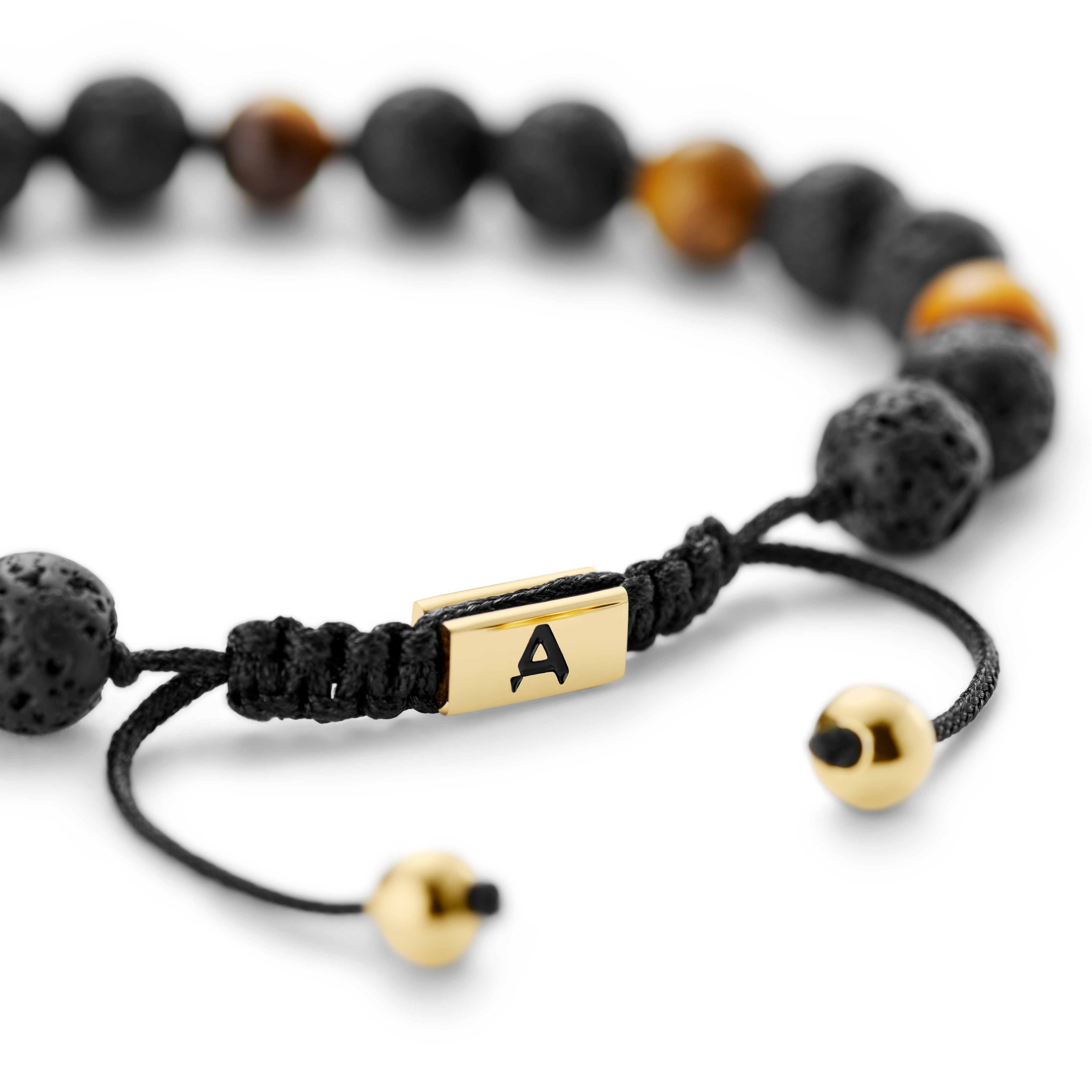 8 mm Sanatio | Βραχιόλι Tiger’s Eye & Lava Rock - 9