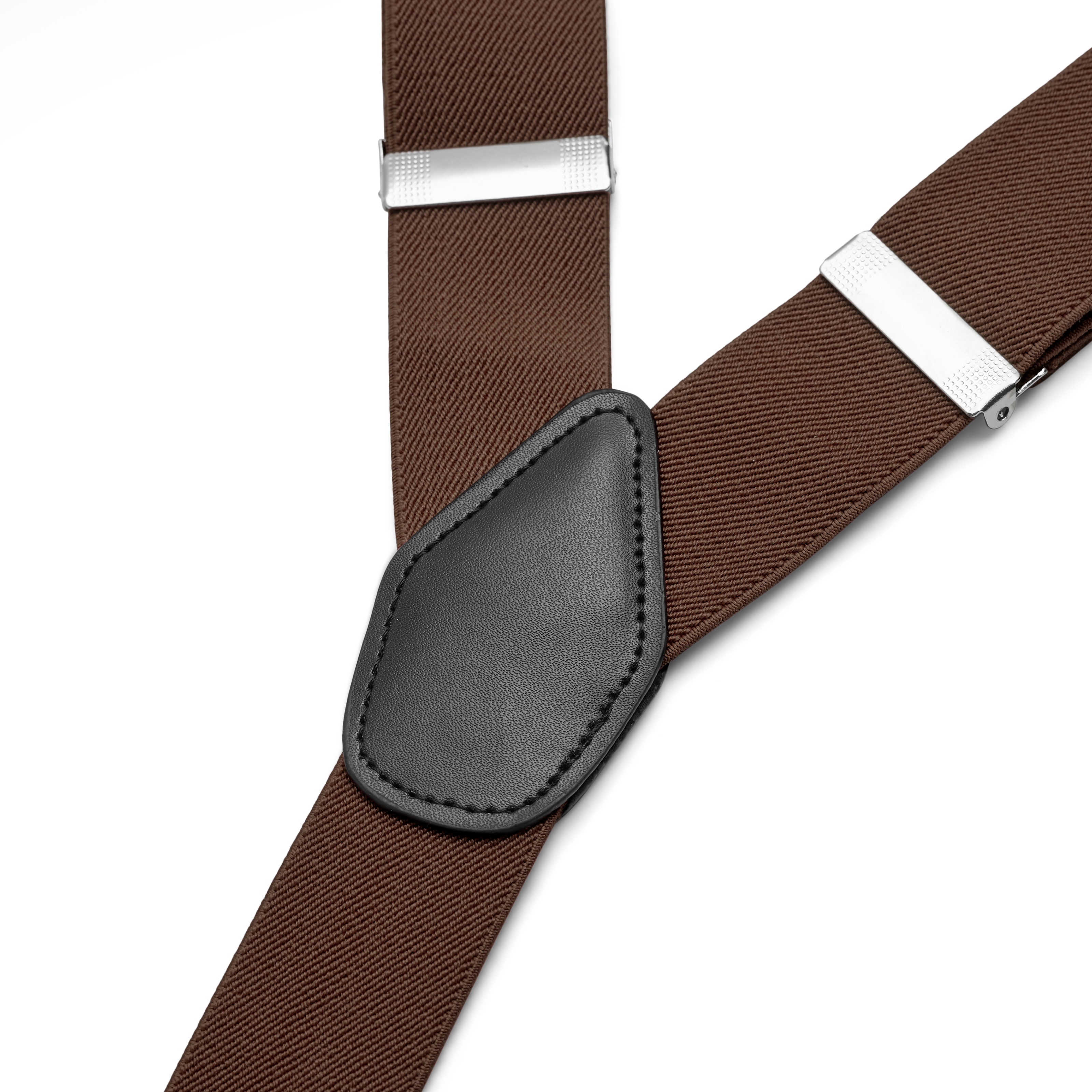 Bretelles larges à boutons brun foncé - 2