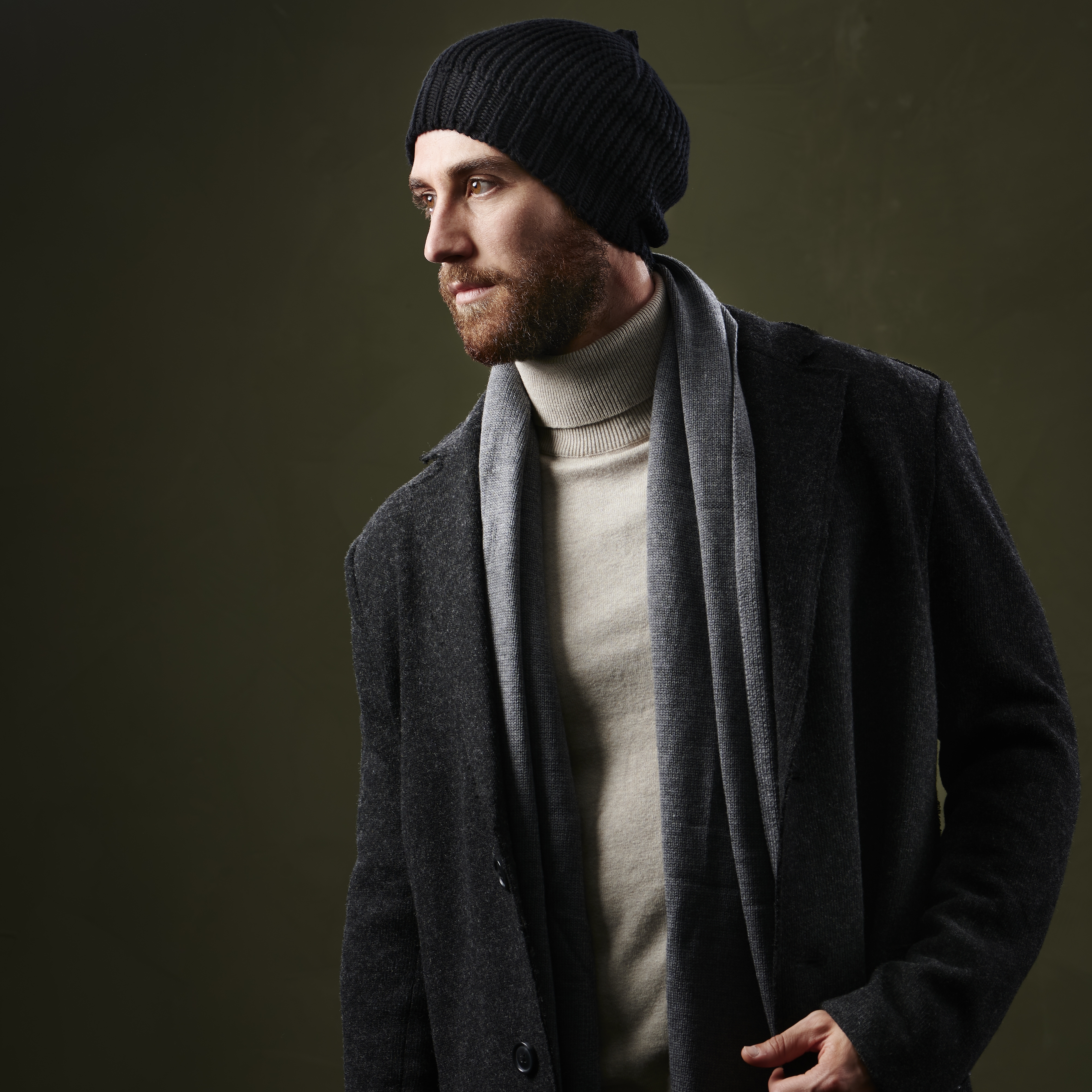 Keenan Schwarze Merino Kane Beanie - 5