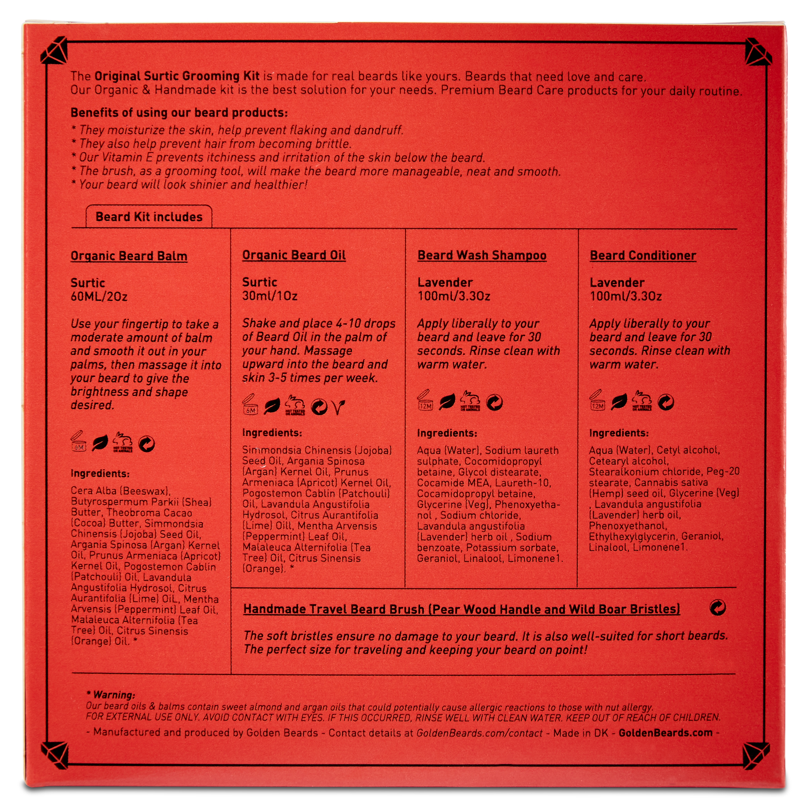 Kit débutant pour entretien et soin de la barbe Surtic - 4