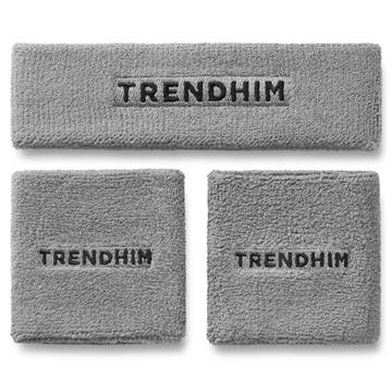 Grey Sweatband Set | Headband and Wristband Grey Sweatband Set | Headband and Wristband