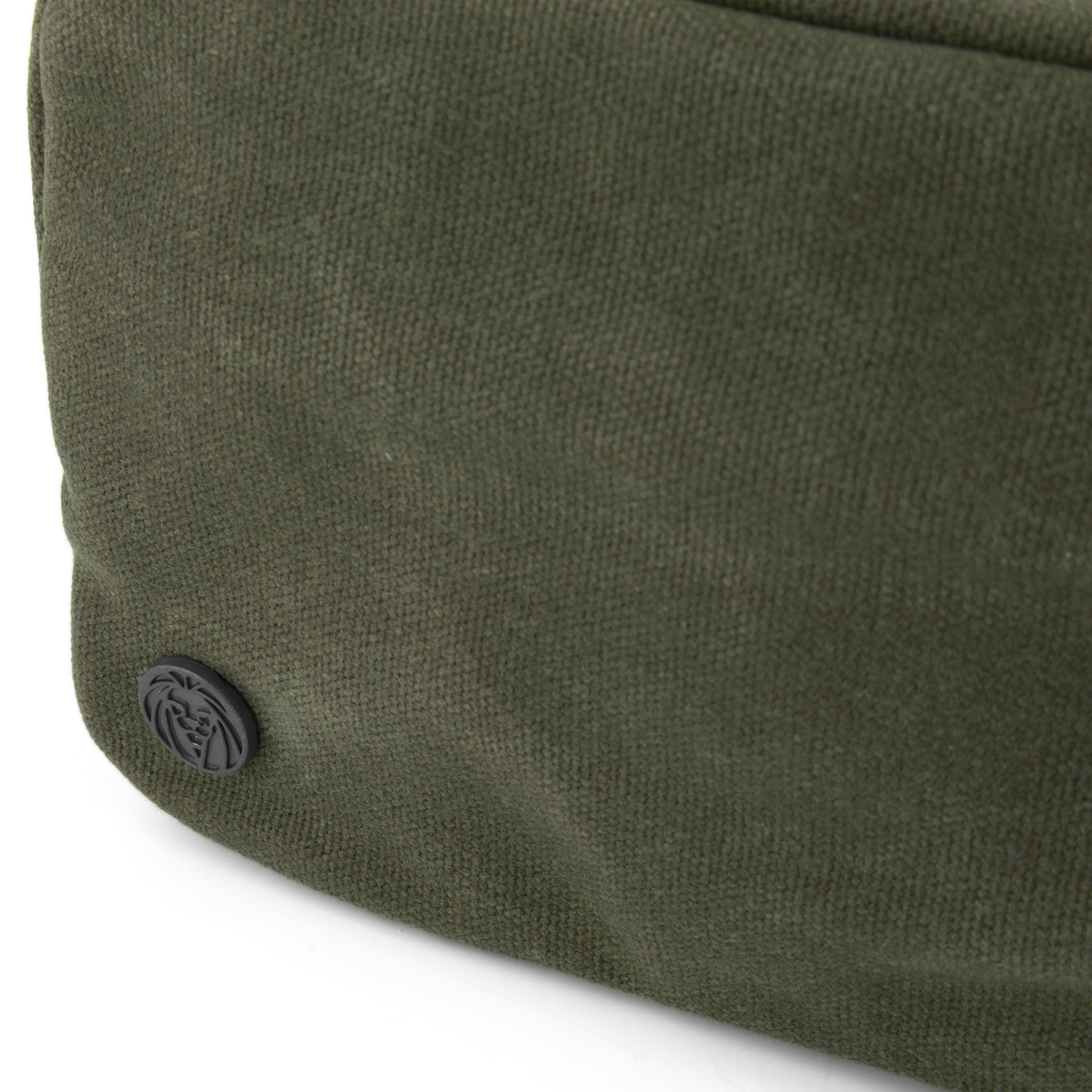 Olivová kosmetická taška z voskovaného plátna Bridge  - 6