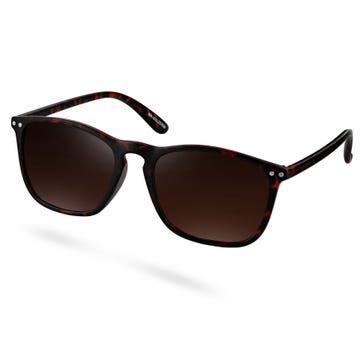 Wade | Tortoise & Brown Polarised Square Sunglasses