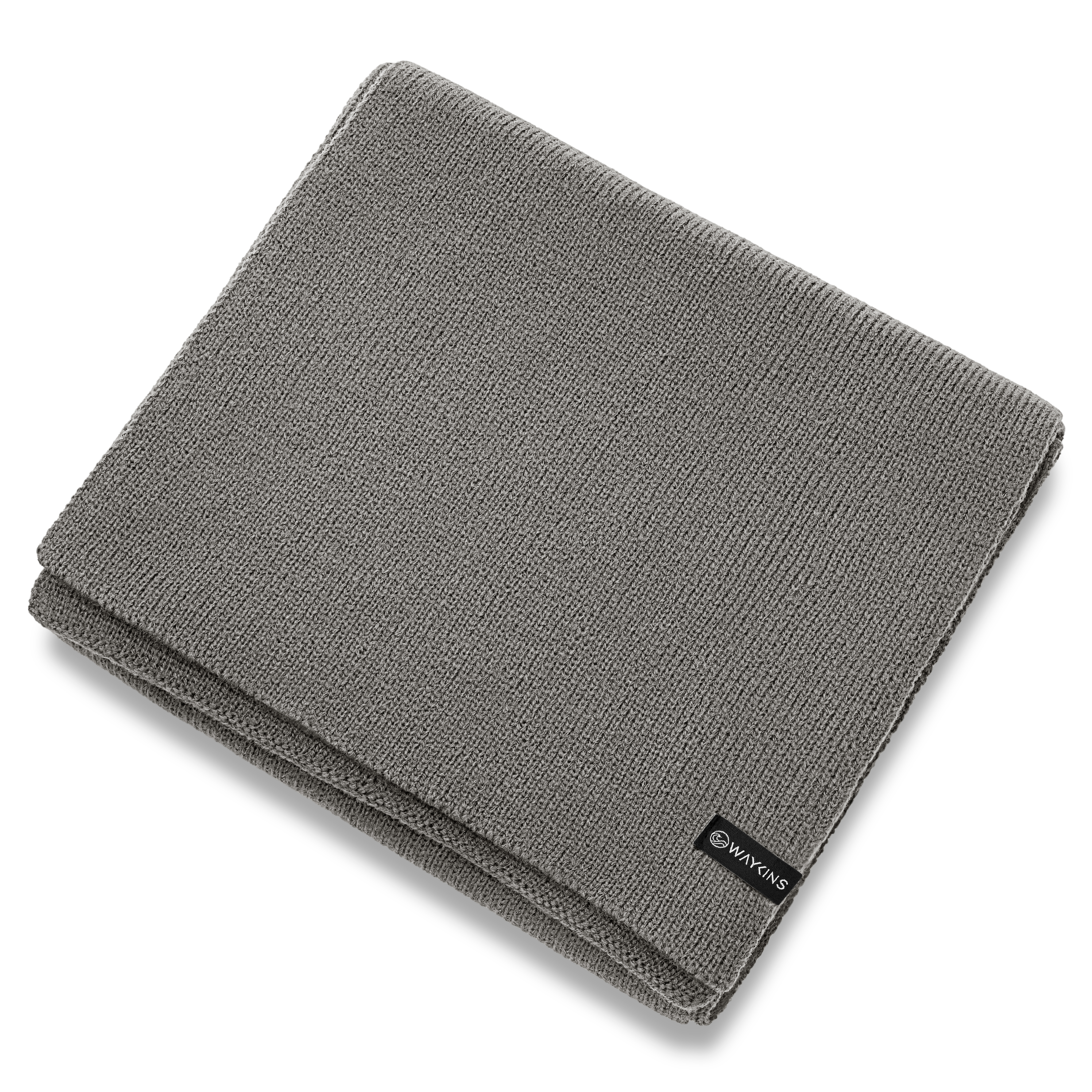 Baltic | Finstickad halsduk i akryl, grå - 4