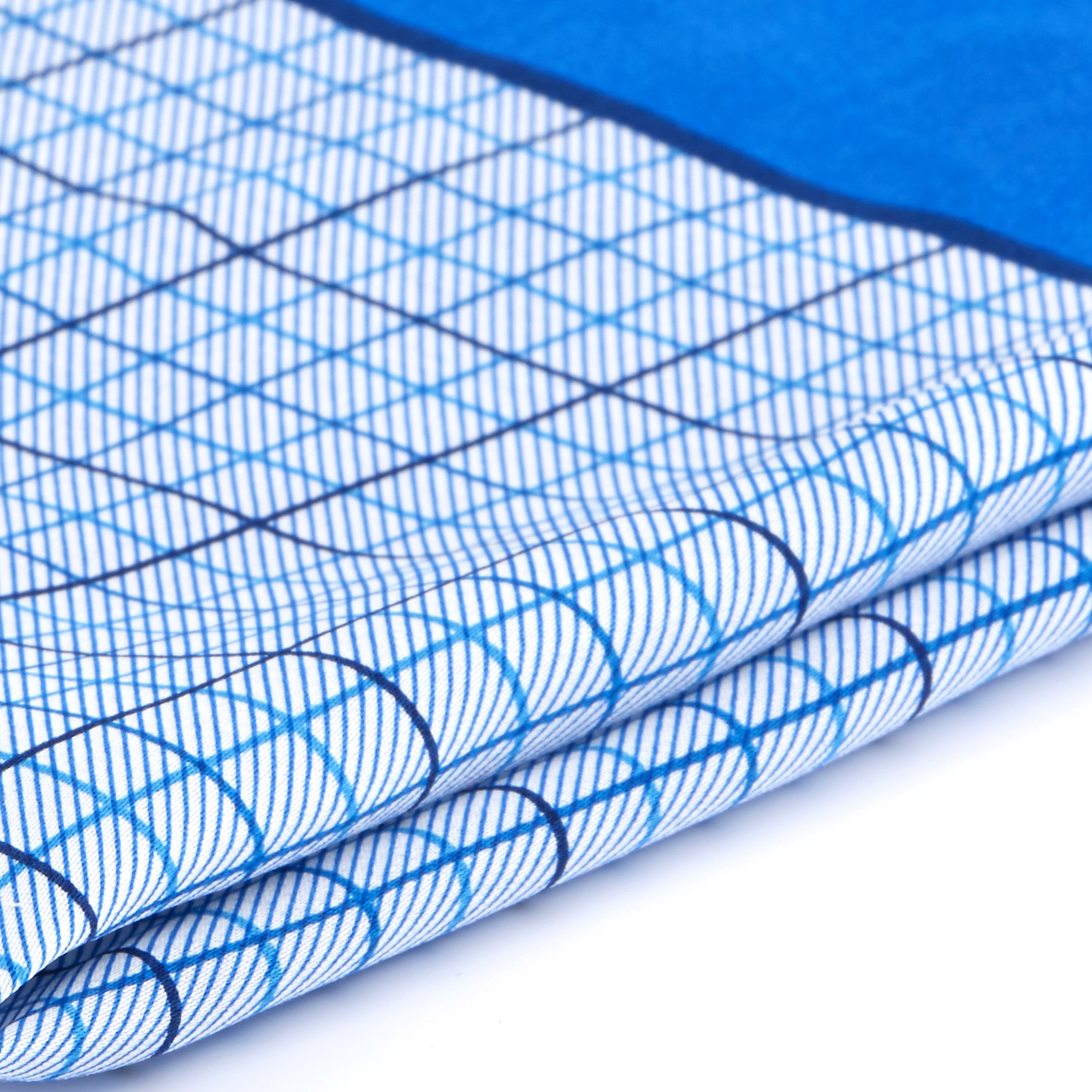 Blått Silkelommetørkle - 2