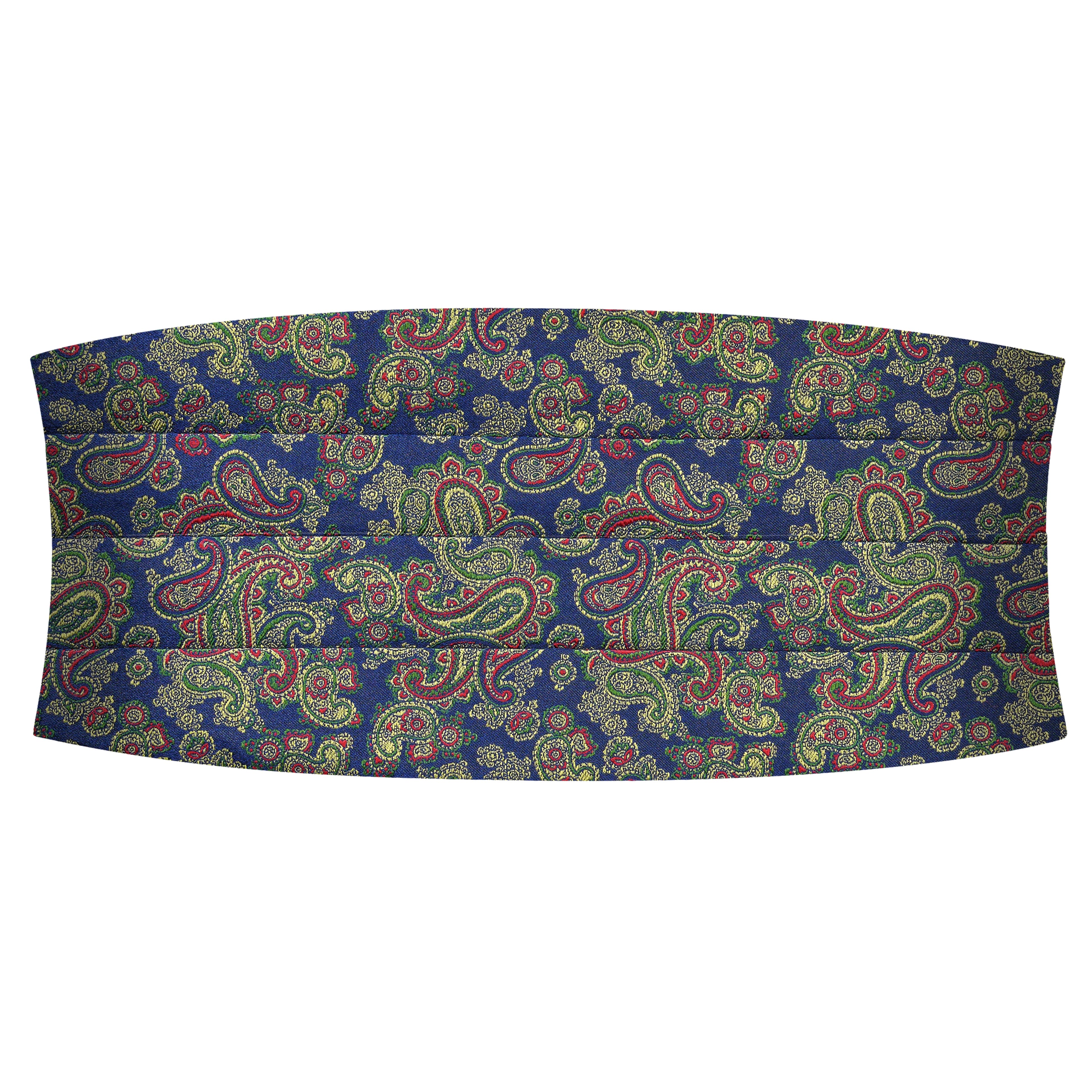 Colorful Light Blue Paisley Pattern Silk Cummerbund Colorful Light Blue Paisley Pattern Silk Cummerbund