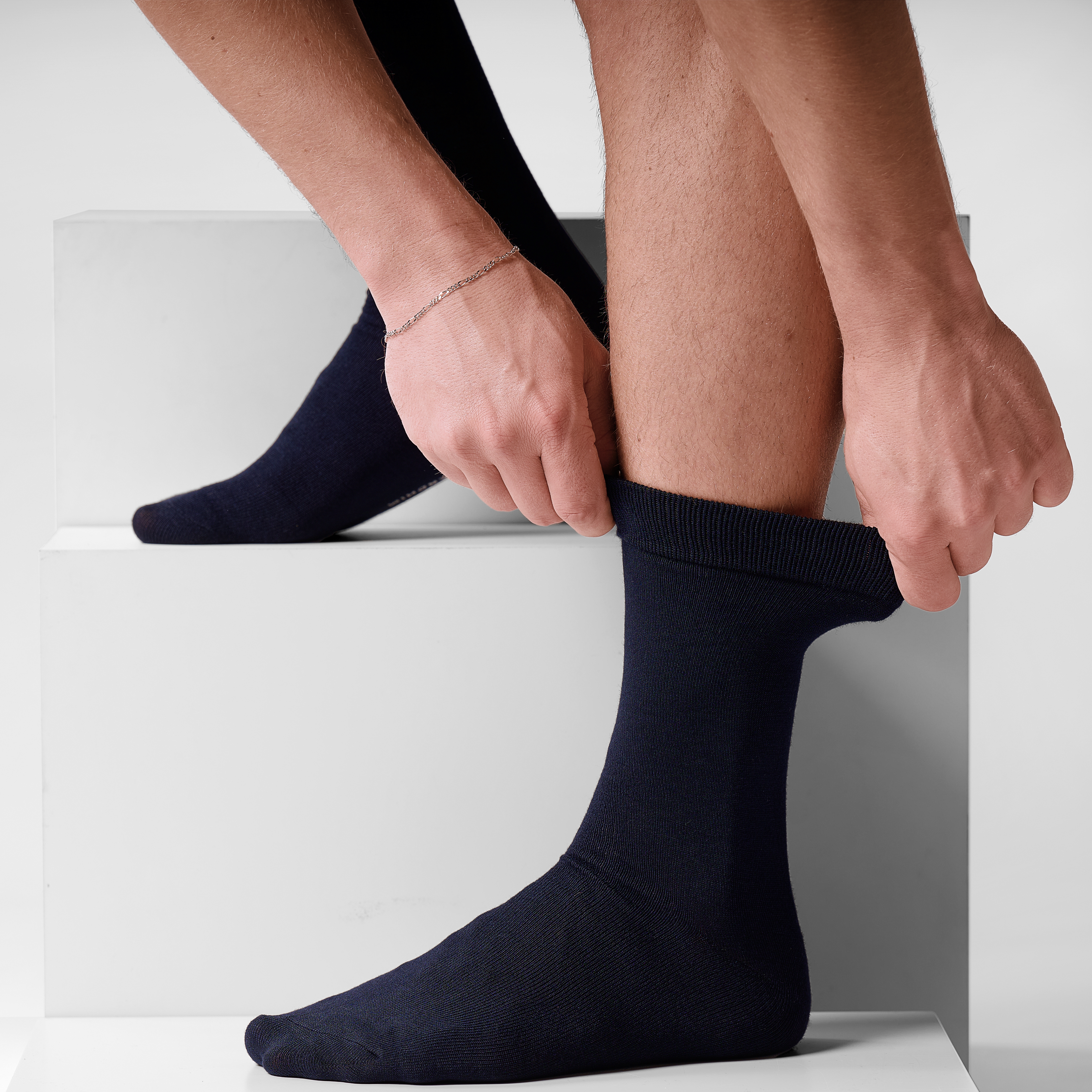 FreeFeel | Königsblaue Bambus Crew Socken - 5
