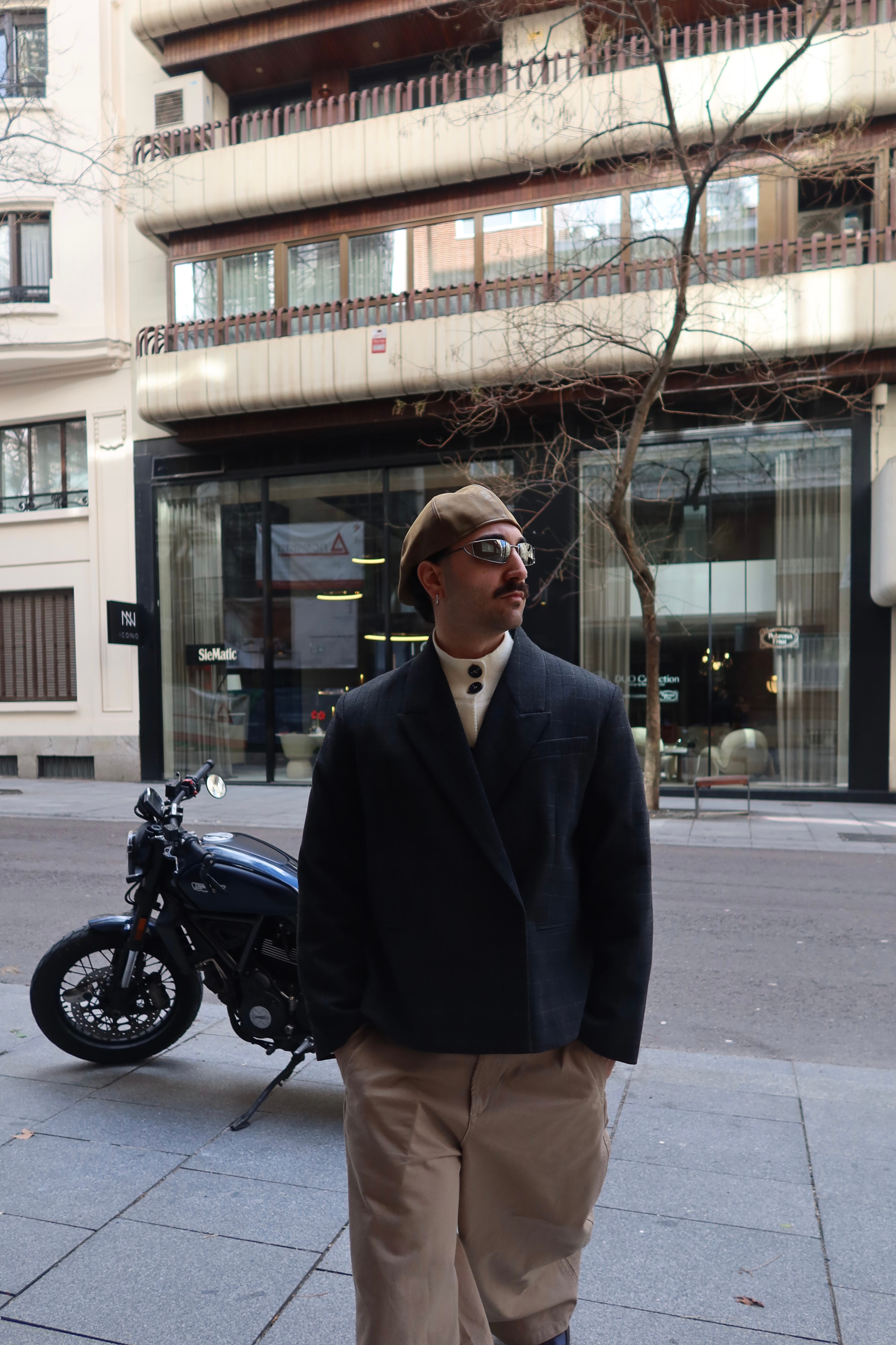 Grey Polarised Wrap-Around Sunglasses | Arnette 0AN3093 - 3