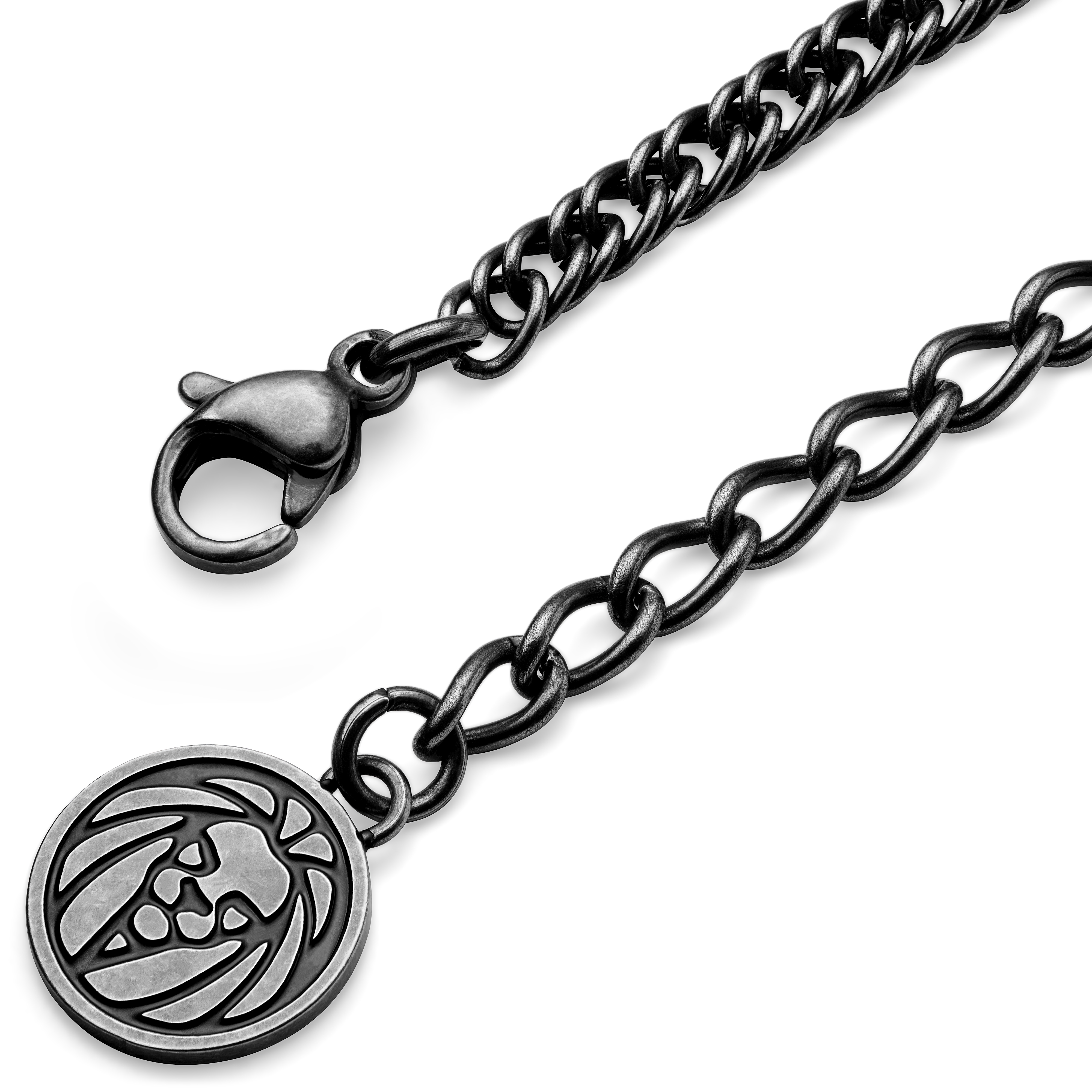 Sanctus | Vintage Silver-Tone Stainless Steel St. Benedict