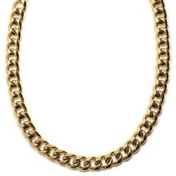 18mm Gold-Tone Steel Chain Necklace