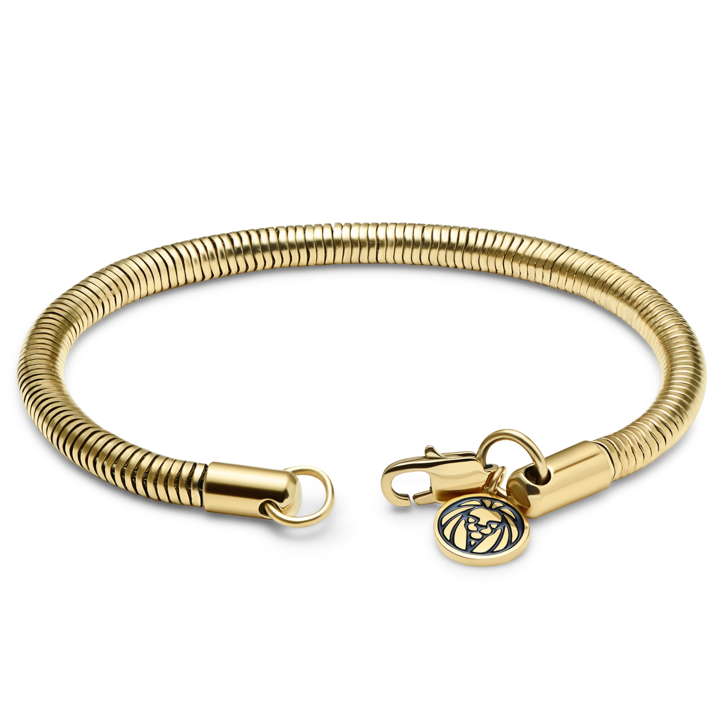 Essentials | Bracelet à chaîne serpent doré 4 mm - 3