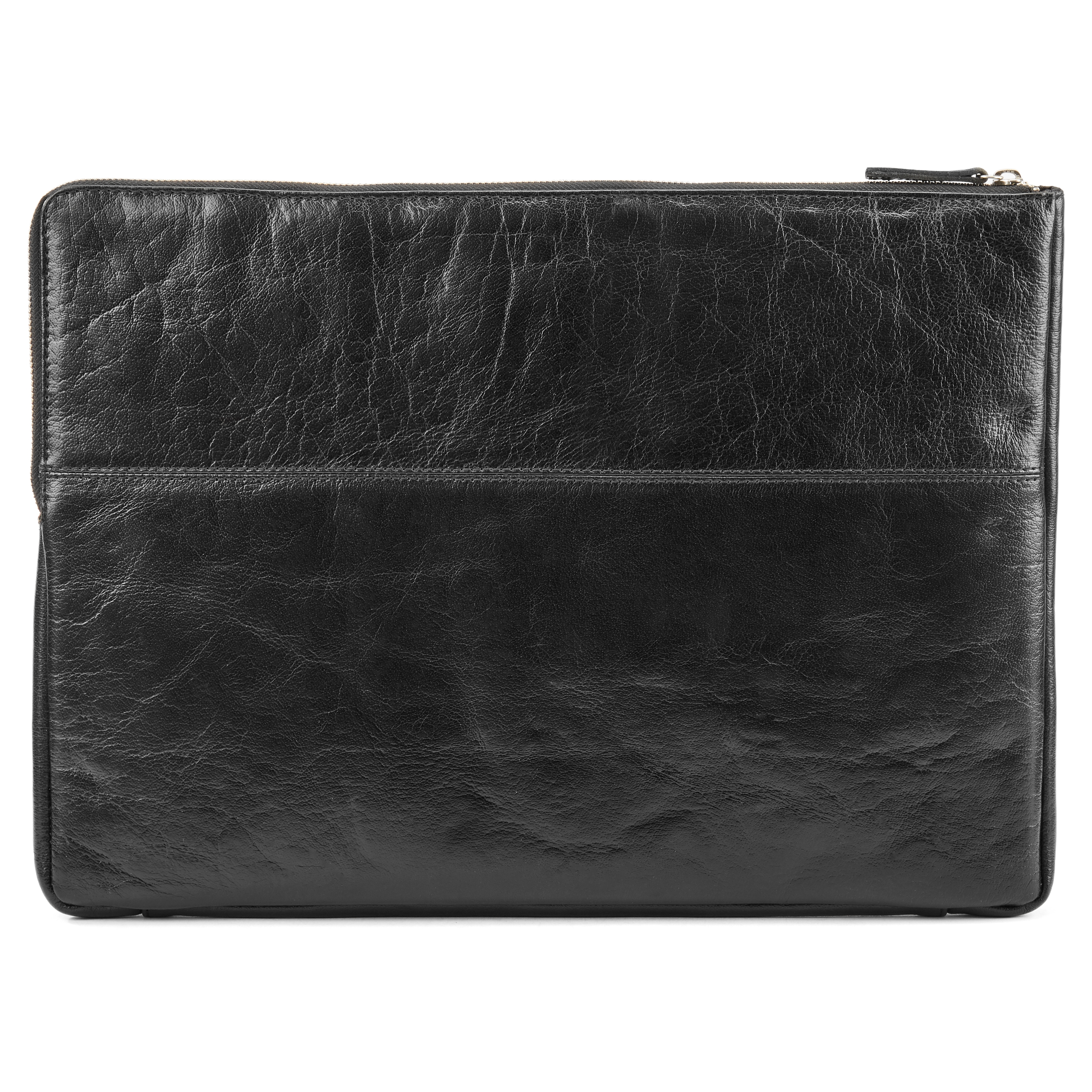 California Laptop Sleeve i Sort Læder - 3