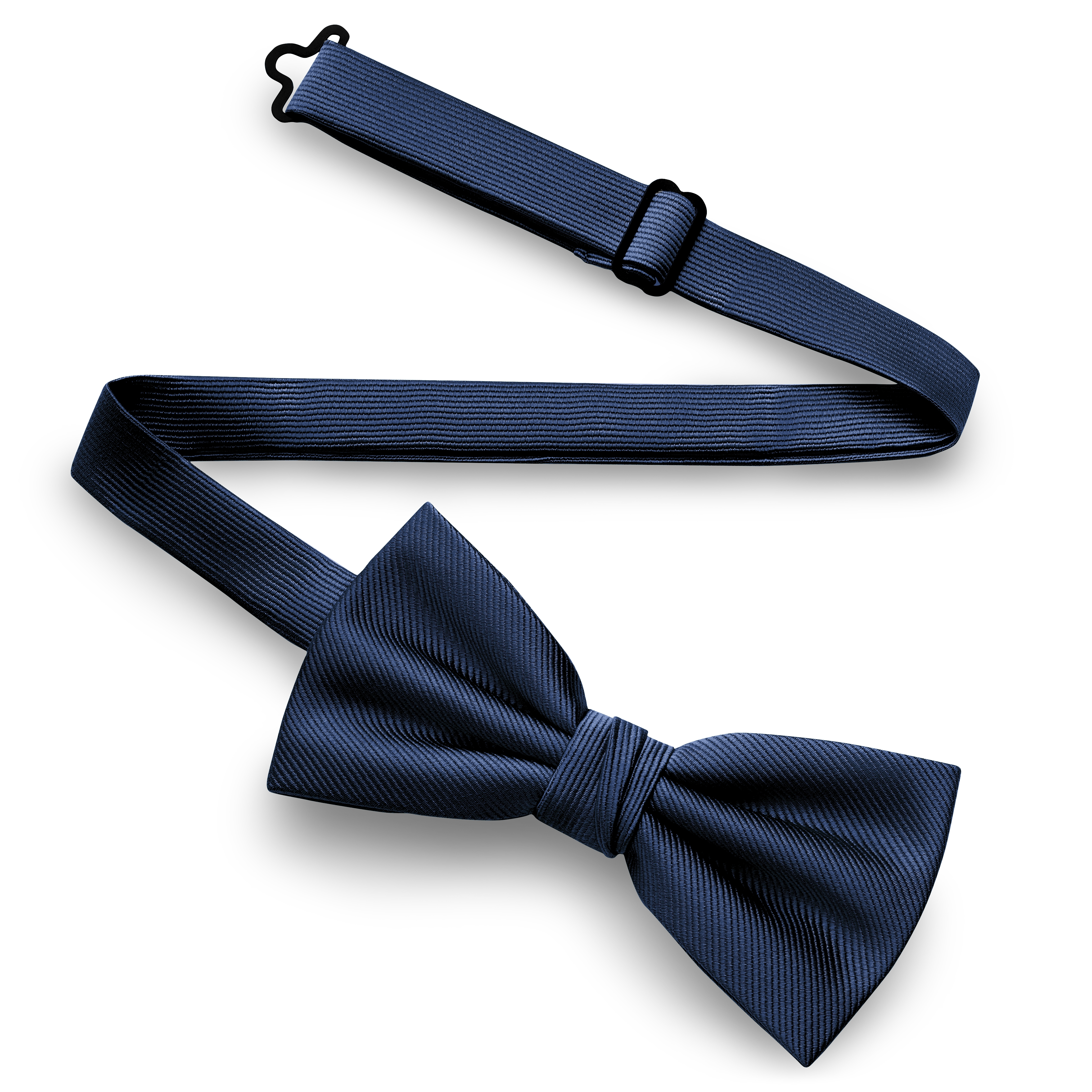 Prethodno vezana leptir mašna od grogrena mornarsko plave boje - 3