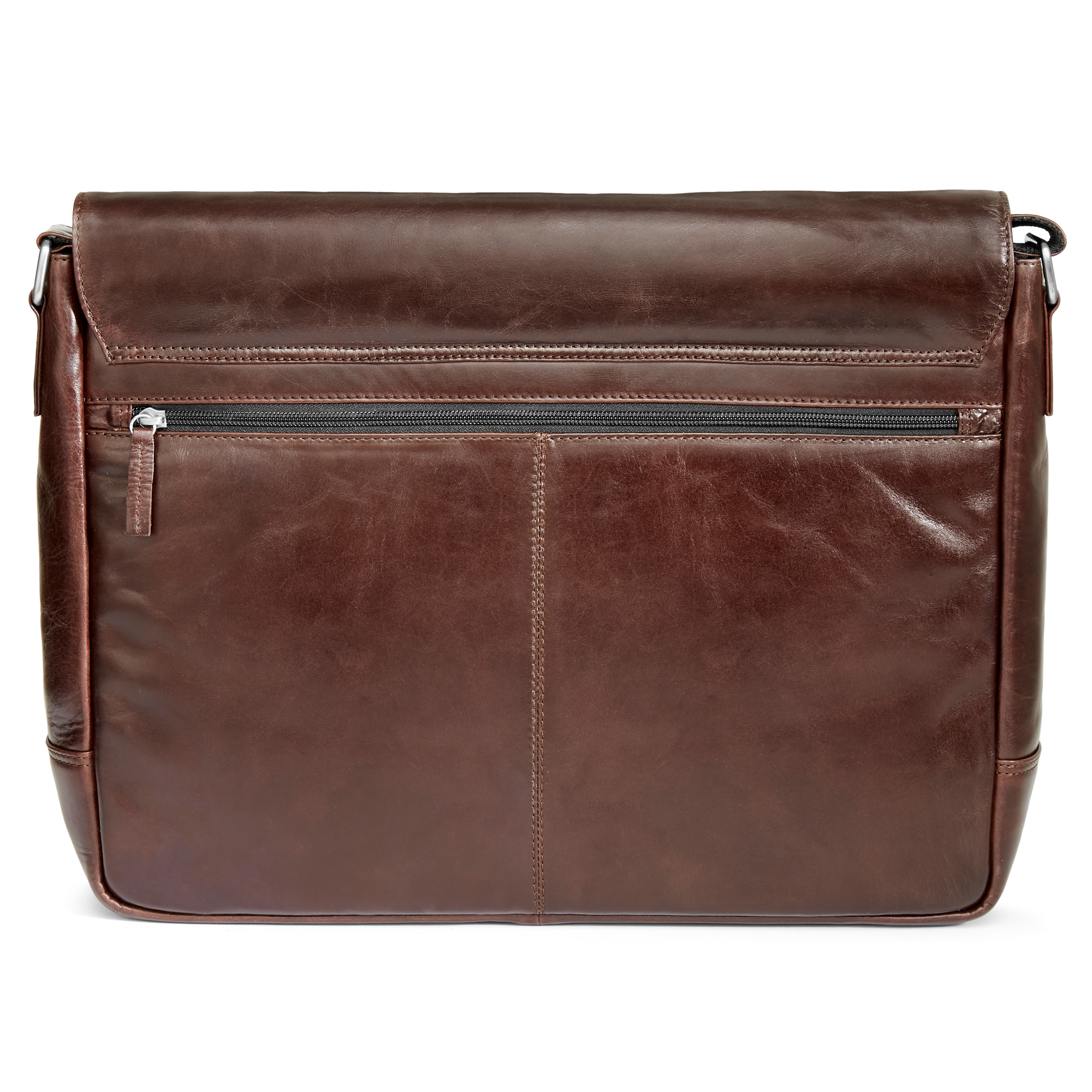 Dunkelbraune Jasper Messenger Ledertasche - 3