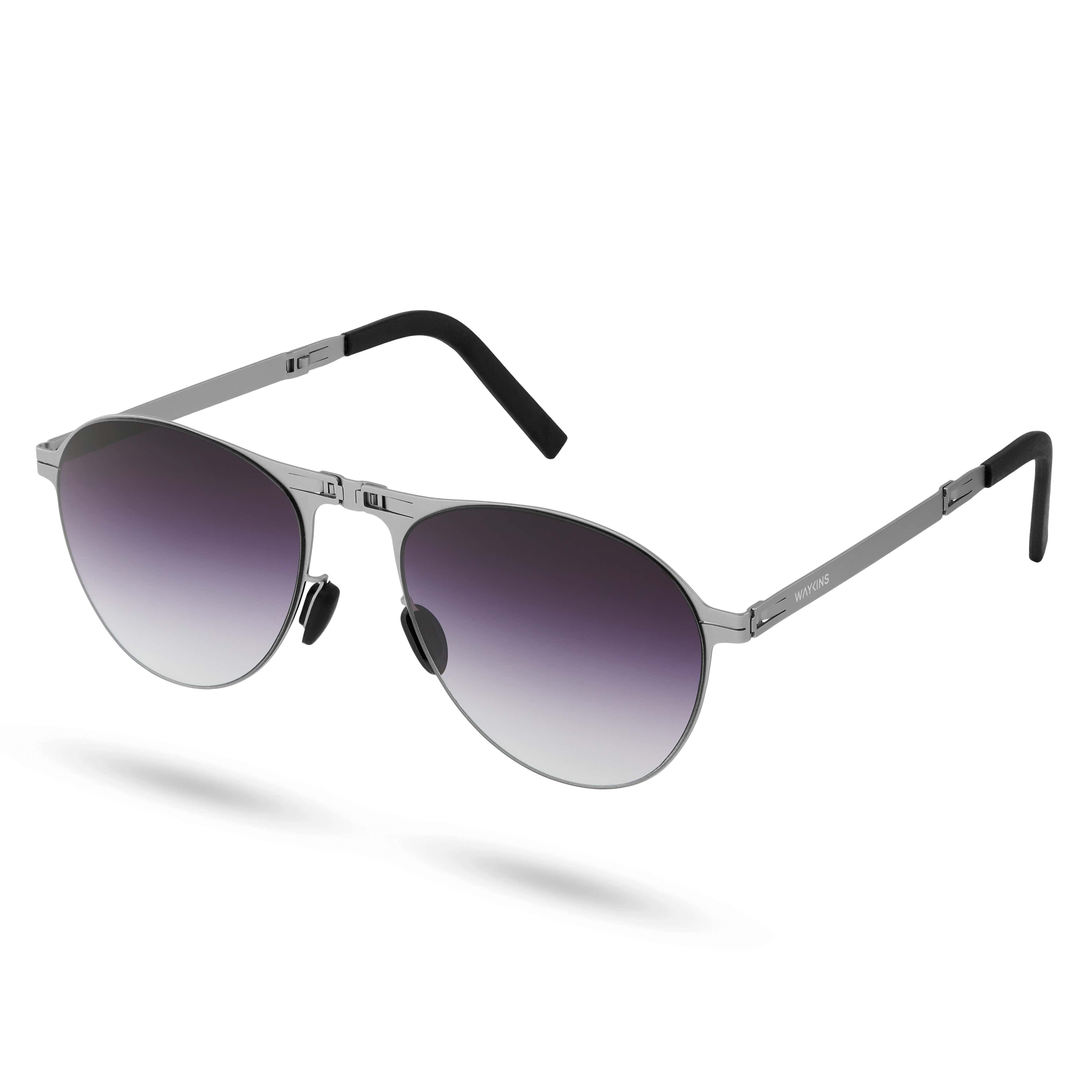 Whitmore Thea Silver-Tone Folding Sunglasses