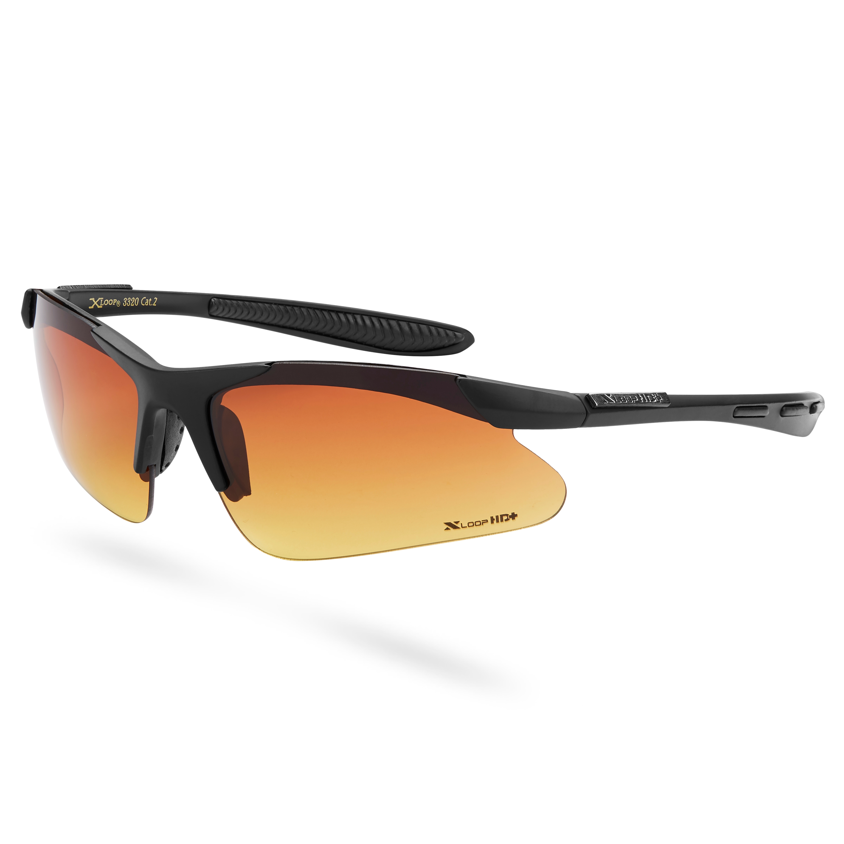 HD+ Black & Brown Wraparound Sports Sunglasses - 2