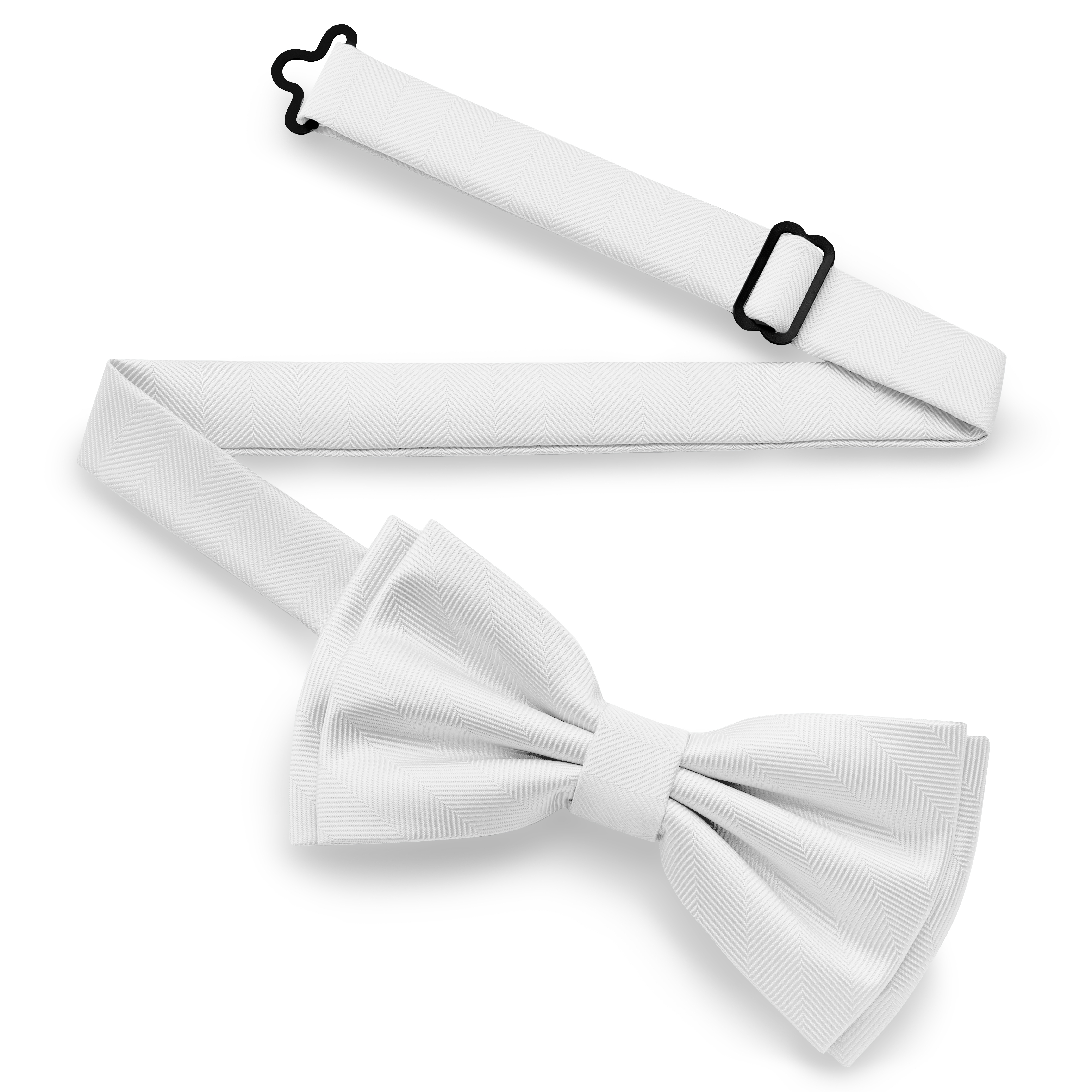 Weisse vorgebundene Fischgräten-Fliege - 2