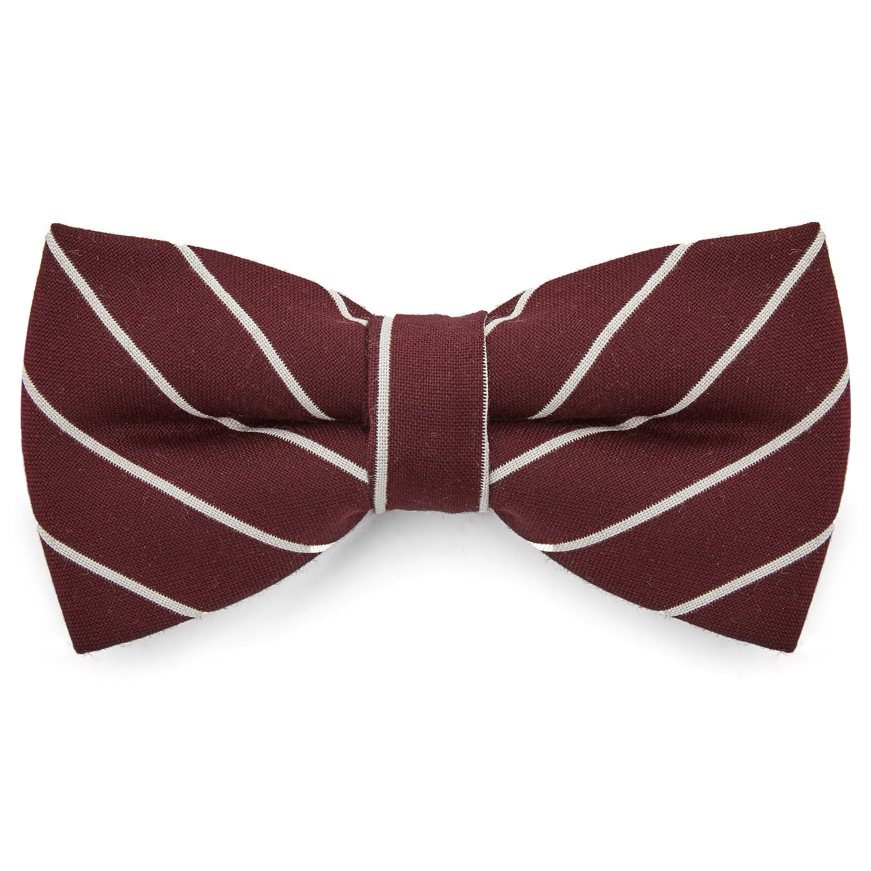 Bordový pruhovaný motýlik - 1