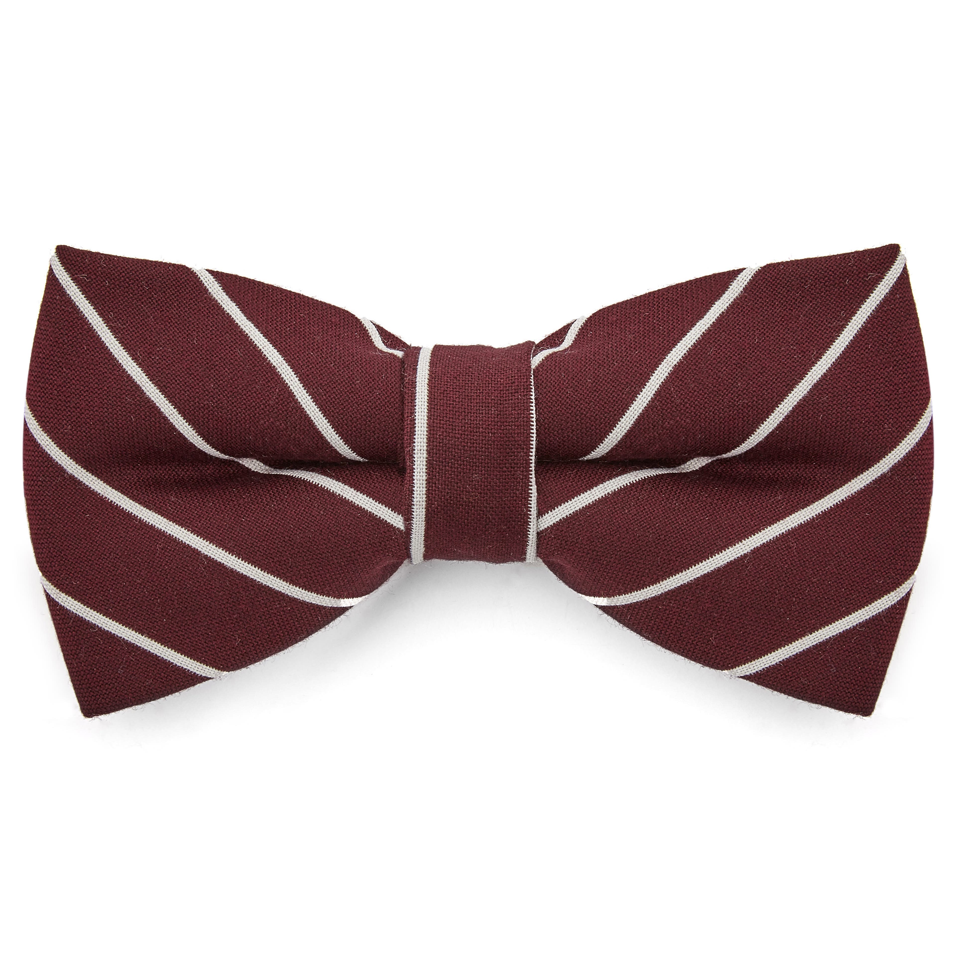 Burgund Gestreifte Fliege - 1