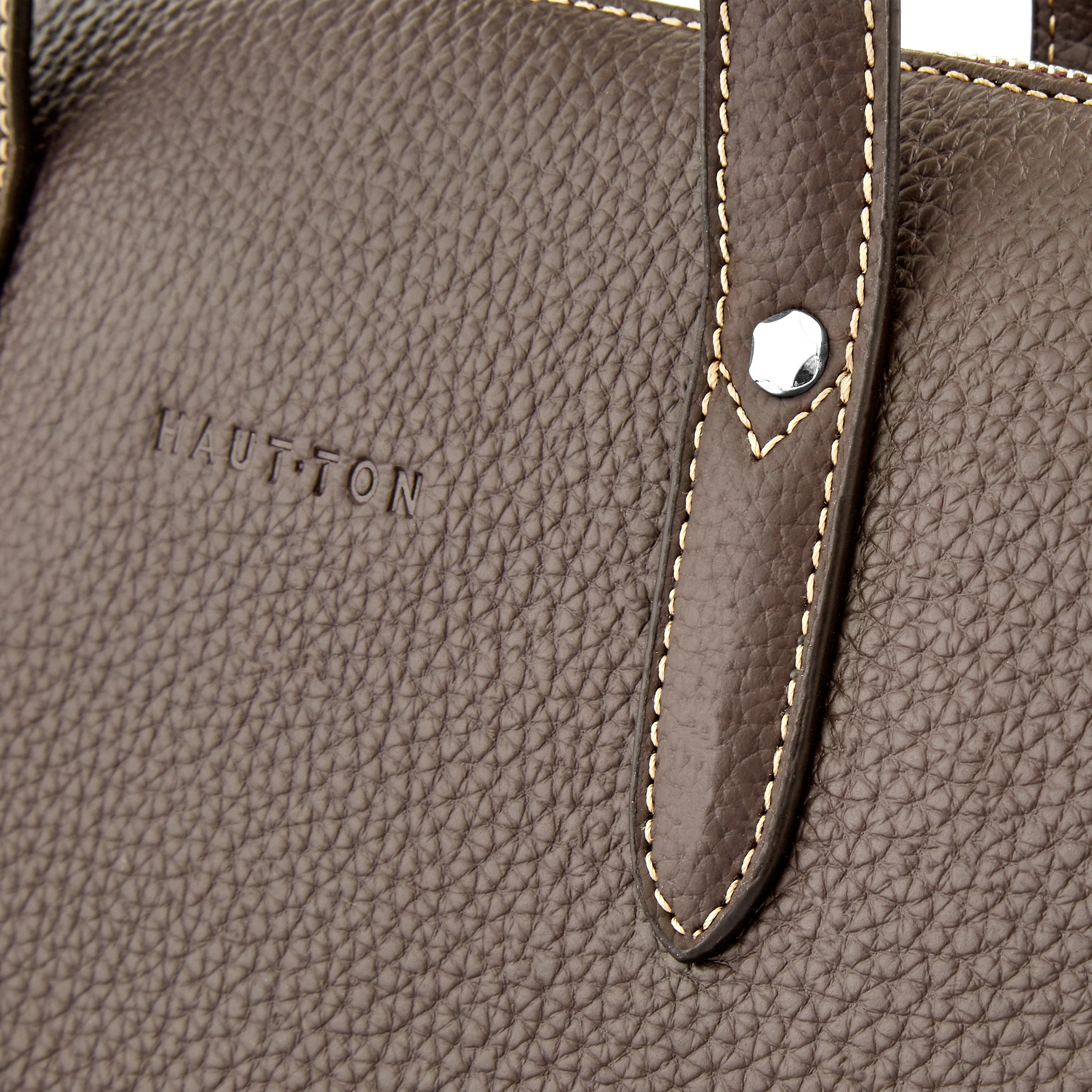 Hautton Brun Läderportfölj - 5