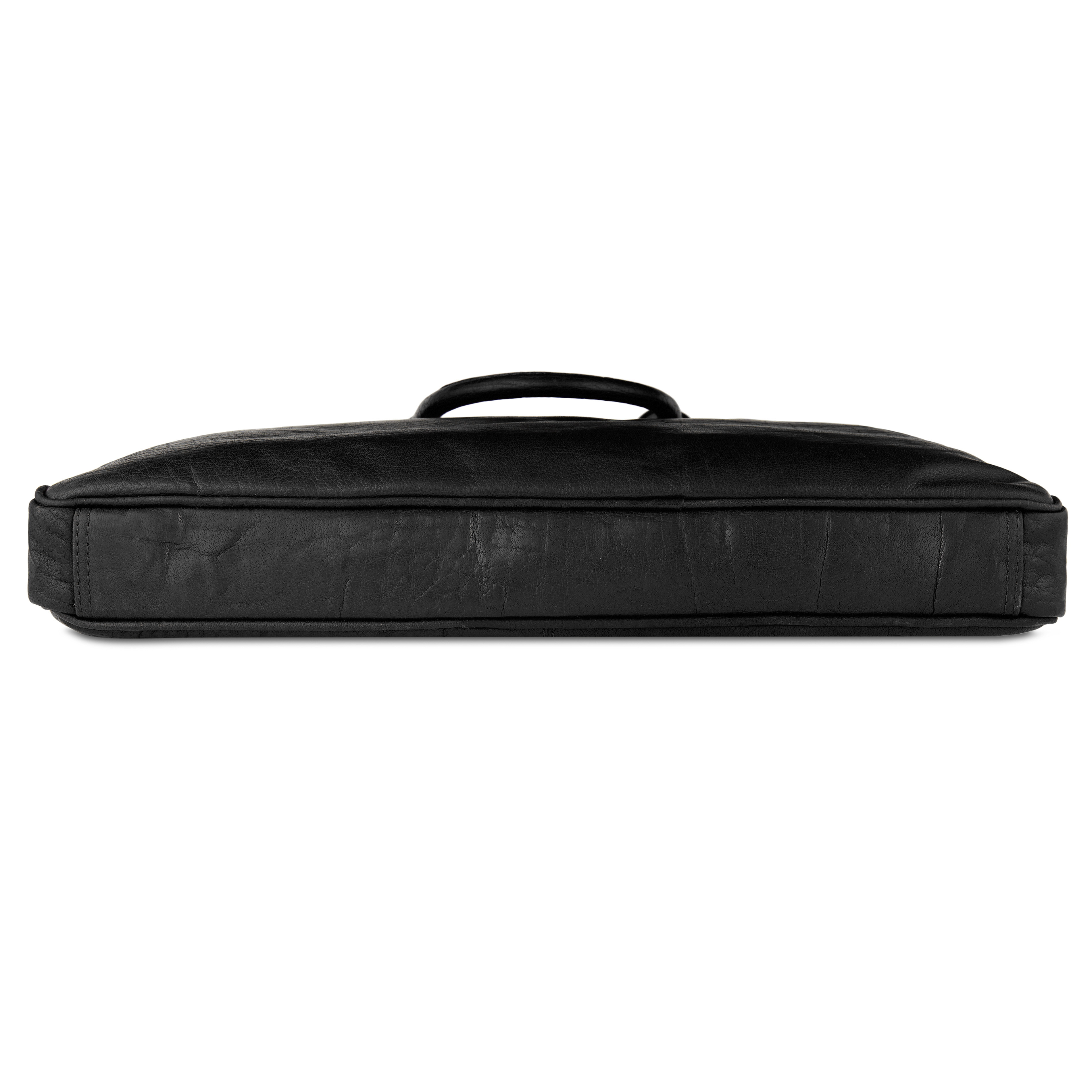 Montreal Dünne Schwarze Executive Ledertasche 17 Zoll - 5