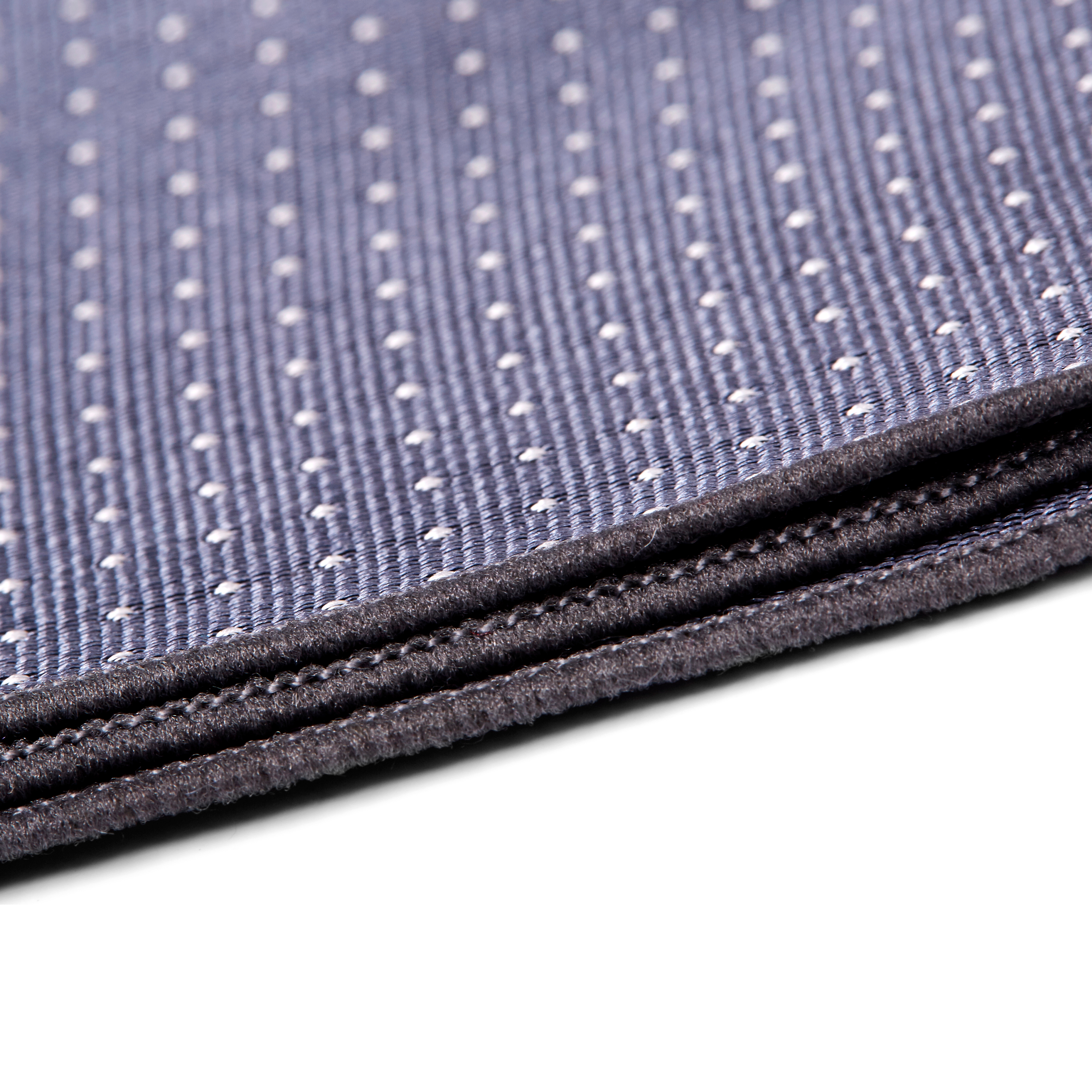 Grey Polka Dot Silk Pocket Square - 2
