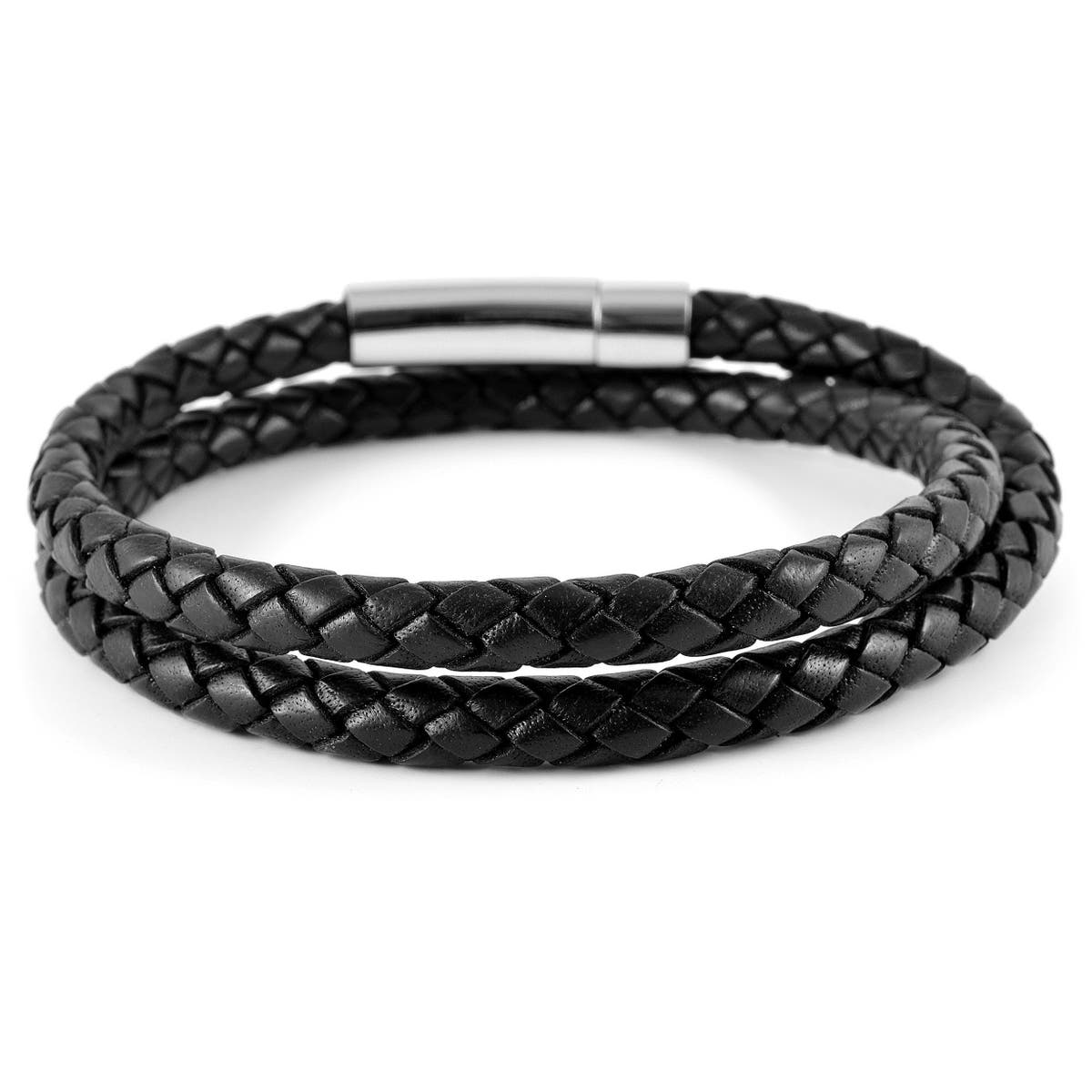 6mm Black Twist Bolo Leather Bracelet | In stock! | Fort Tempus