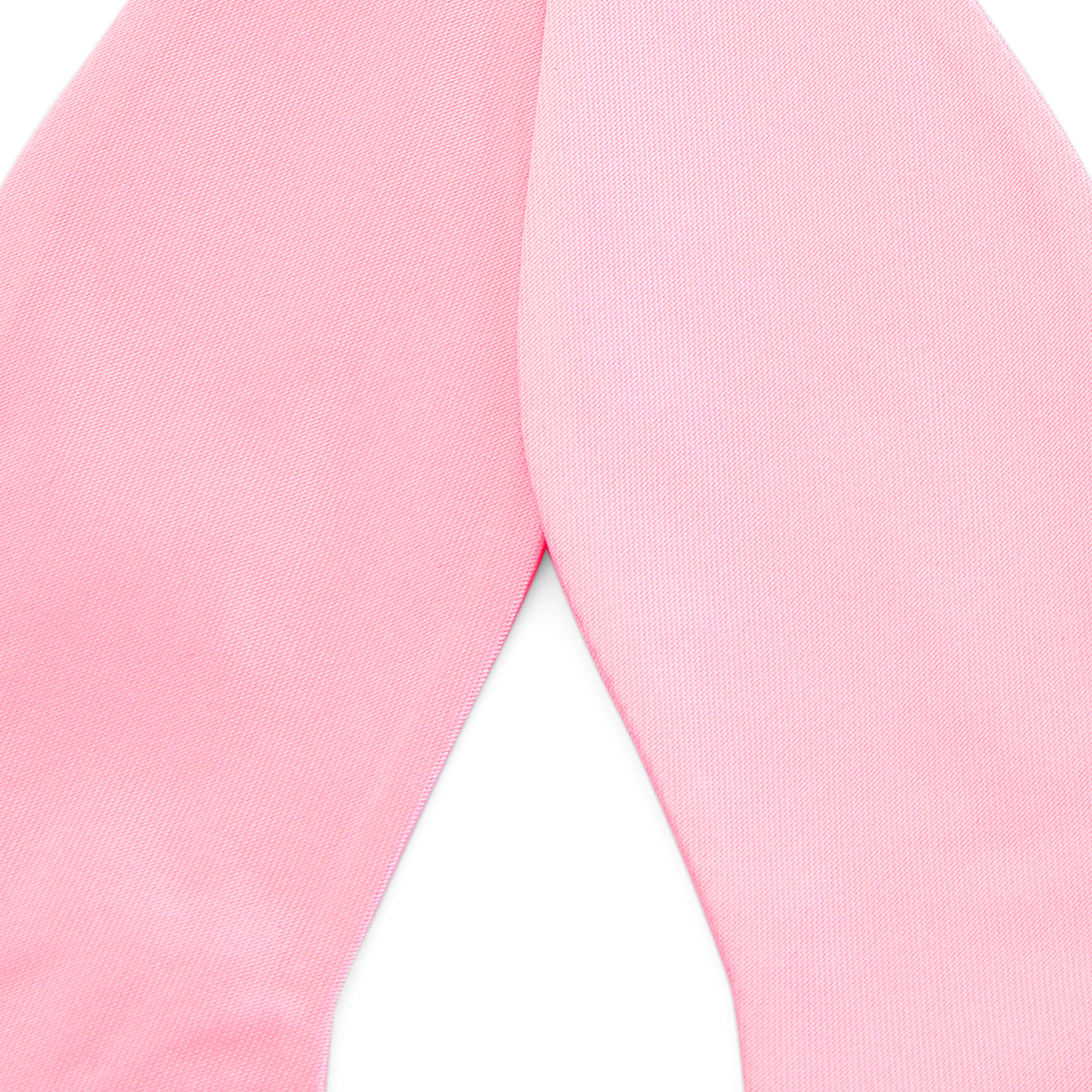 Hellrosa Basic Selbstbinder Fliege - 2