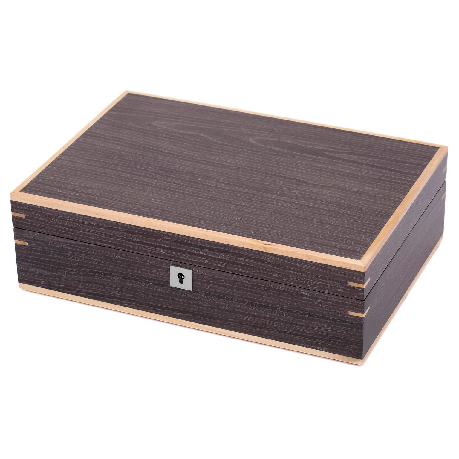 Gray Walnut Wooden Watch Box - 10 Watches Gray Walnut Wooden Watch Box - 10 Watches