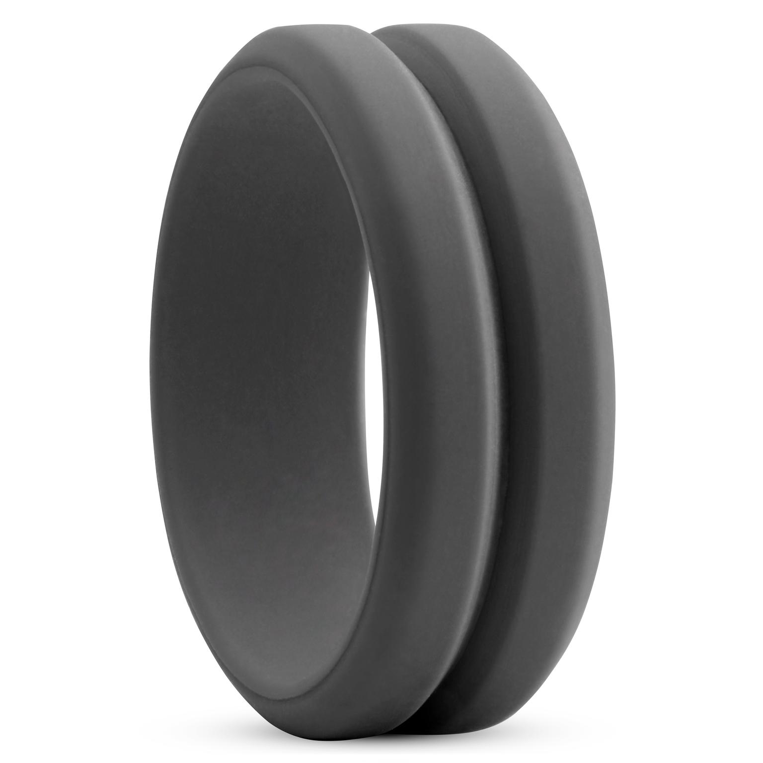 Anneau en silicone gris foncé Anneau en silicone gris foncé