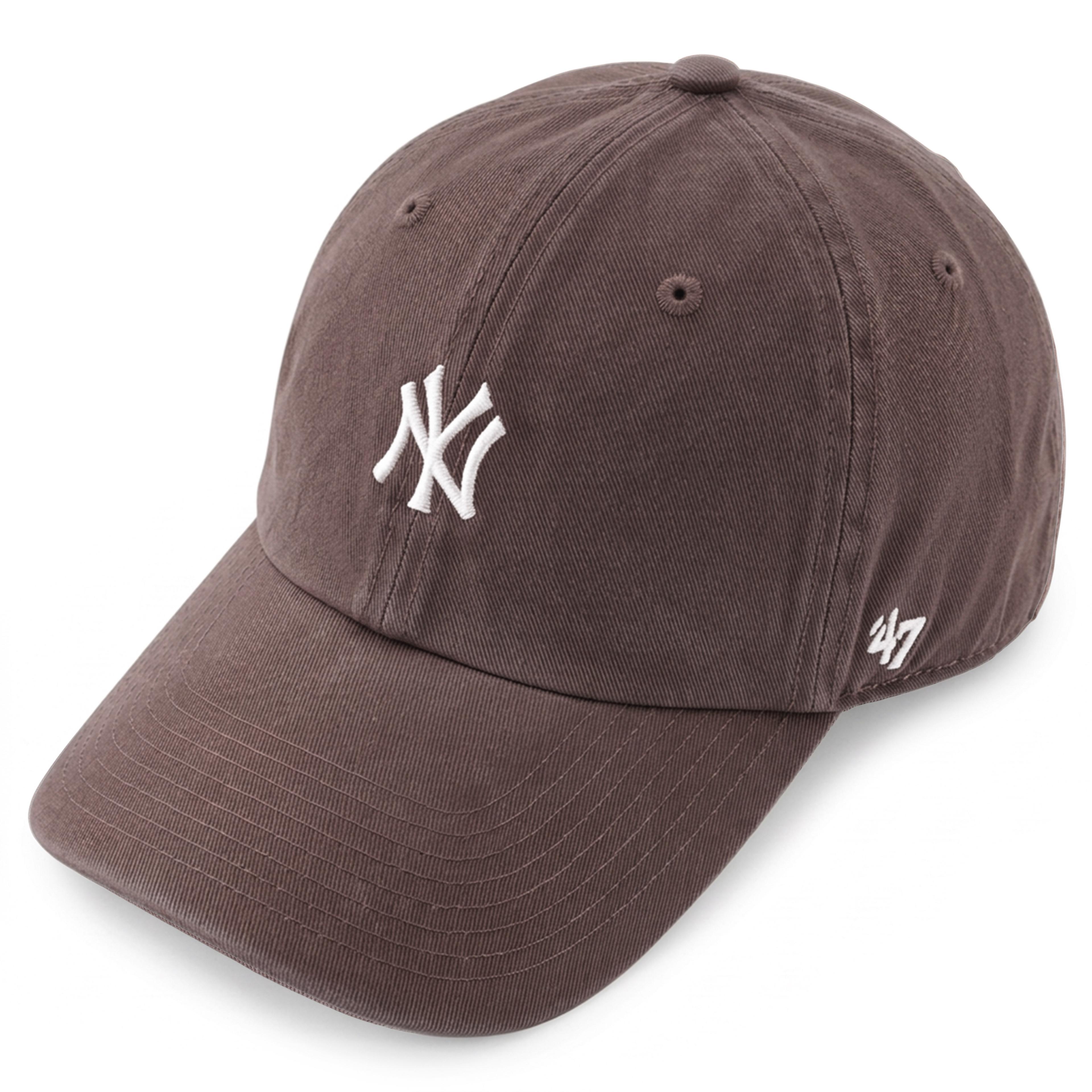 '47 CLEAN UP | Кафява бейзболна шапка с малко лого MLB New York Yankees '47 CLEAN UP | Кафява бейзболна шапка с малко лого MLB New York Yankees