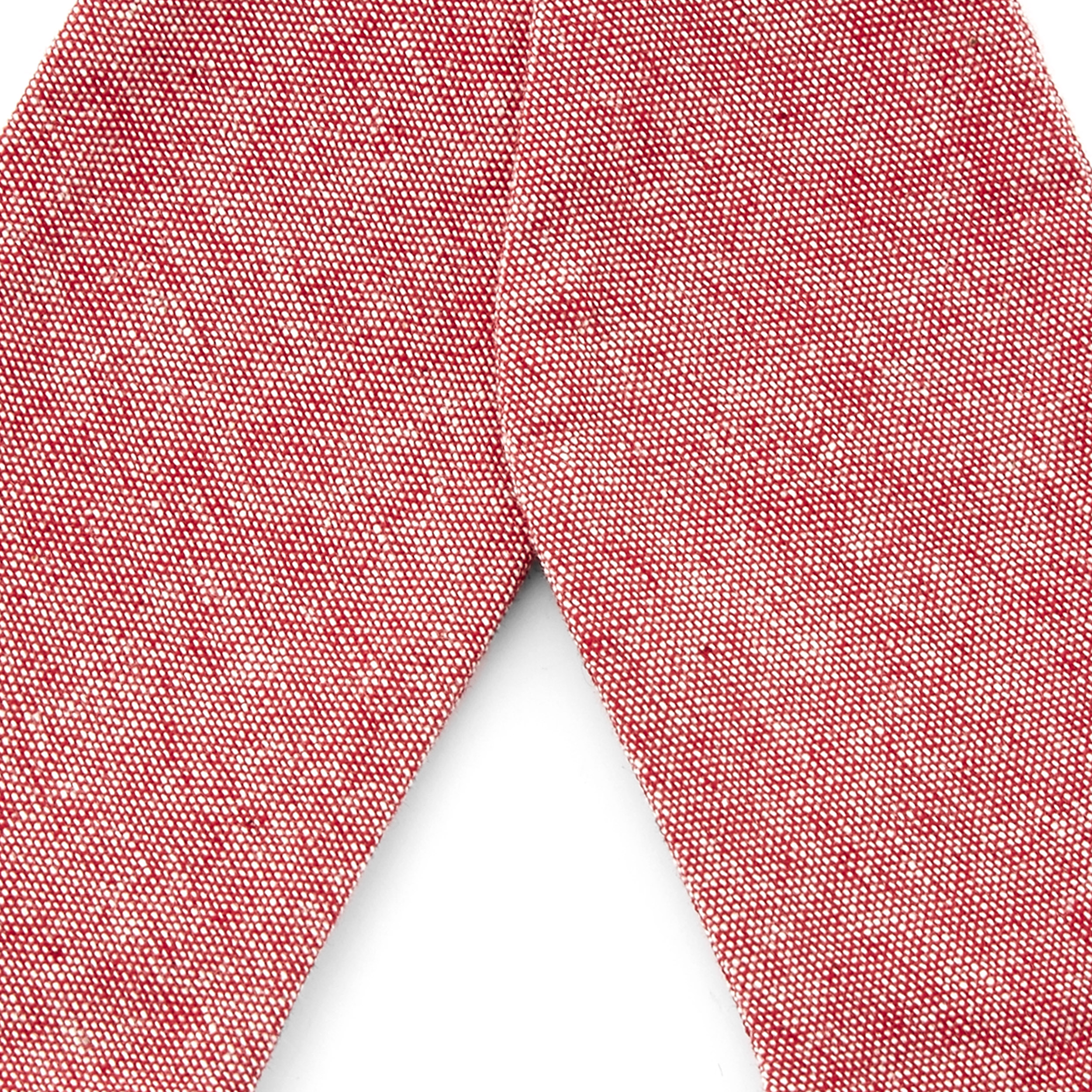 Noeud papillon à nouer en coton rose - 2