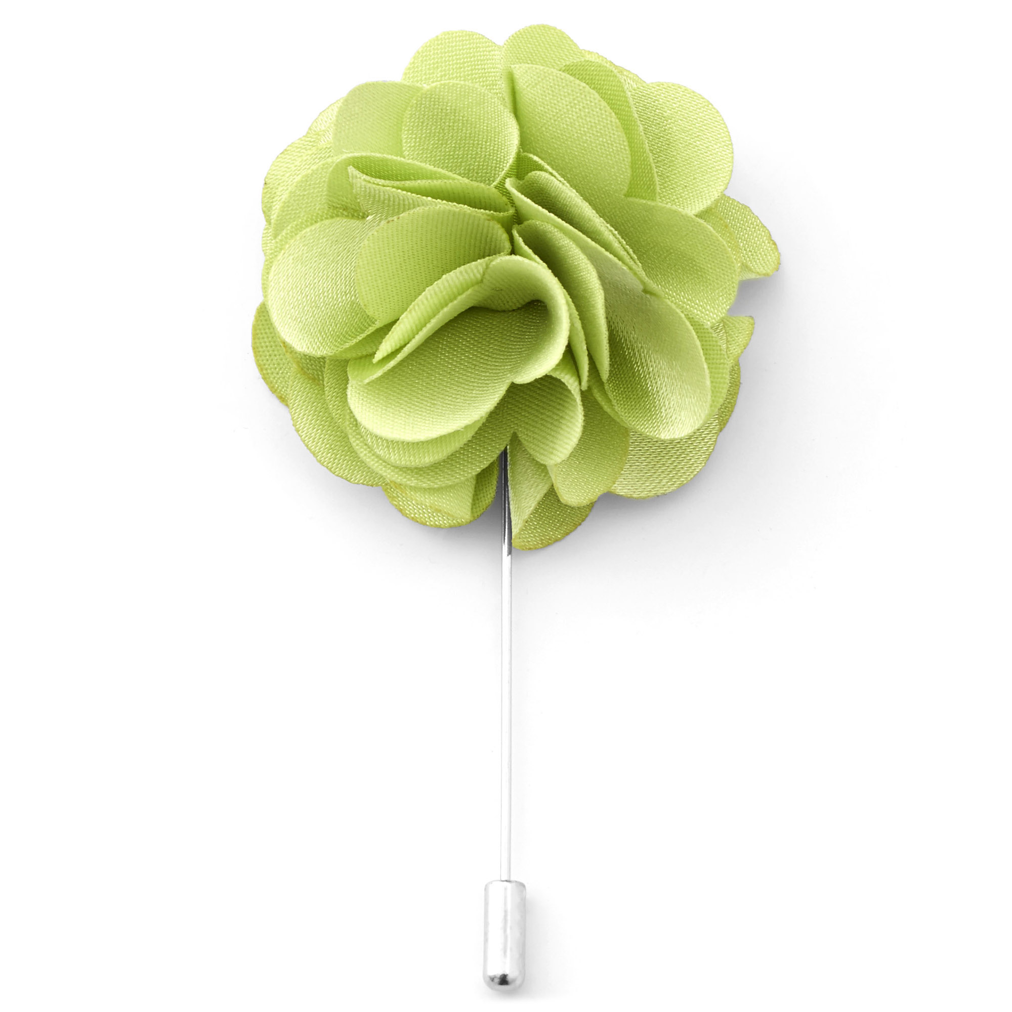 Luksusowa szpilka do marynarki - limonkowy kwiat - 1