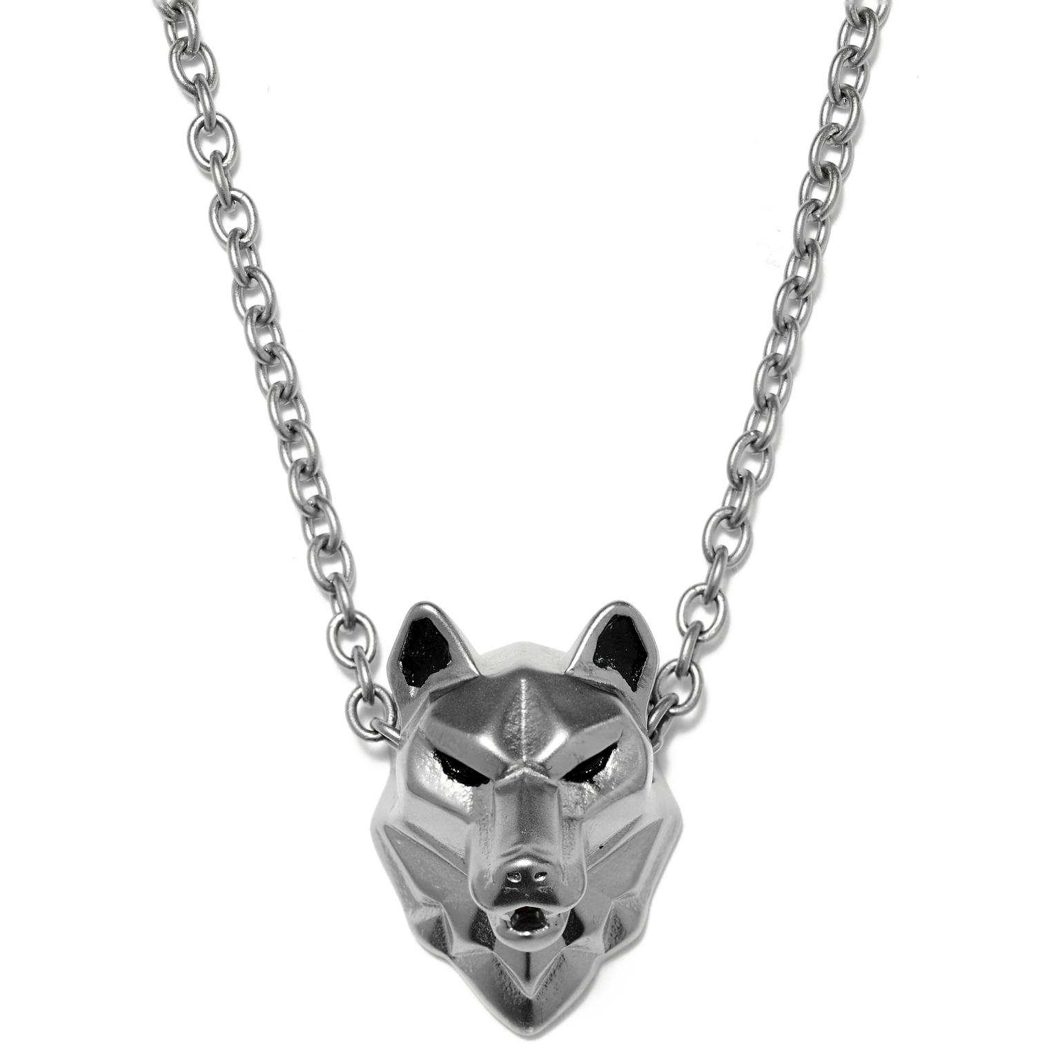 Colar Lobo em Aço Jax Colar Lobo em Aço Jax