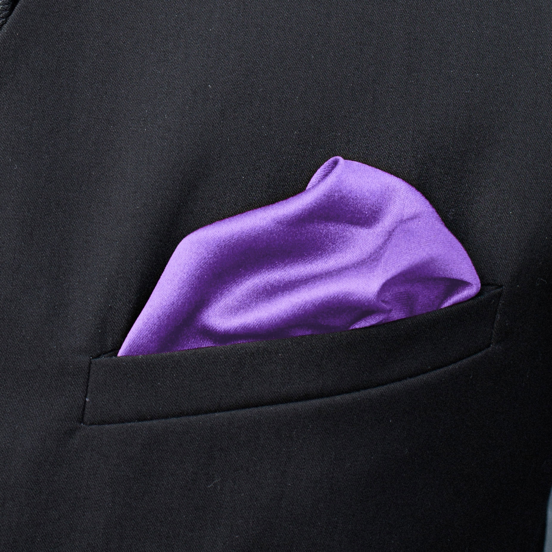 Simple Lavender Pocket Square - 3