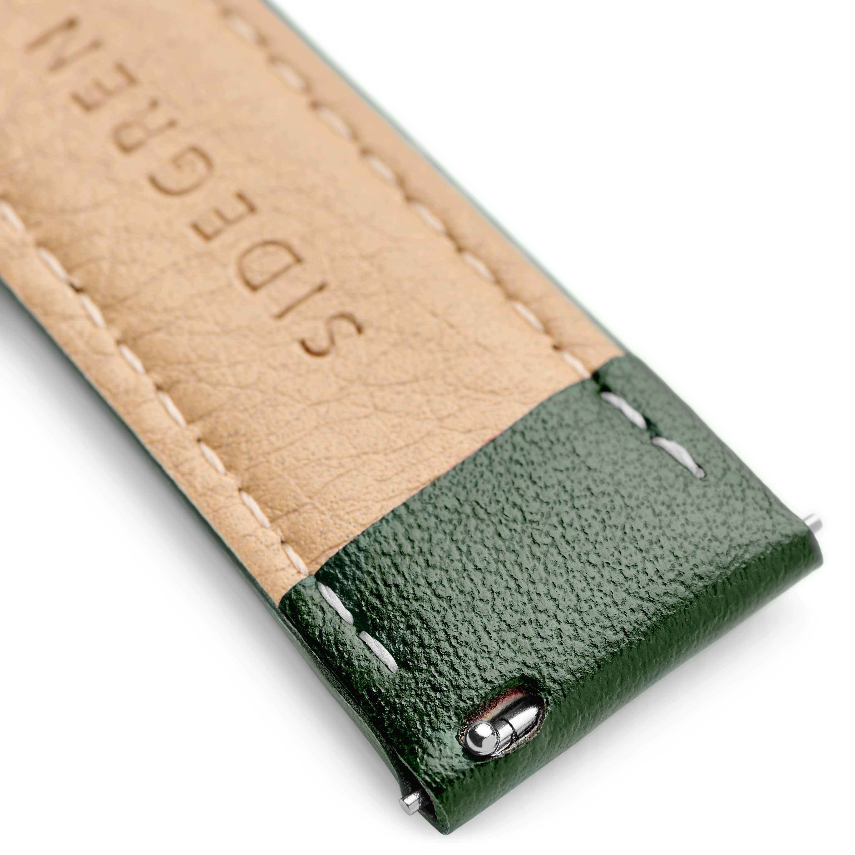 Solis | Green Vegan Leather Watch Straps - 4