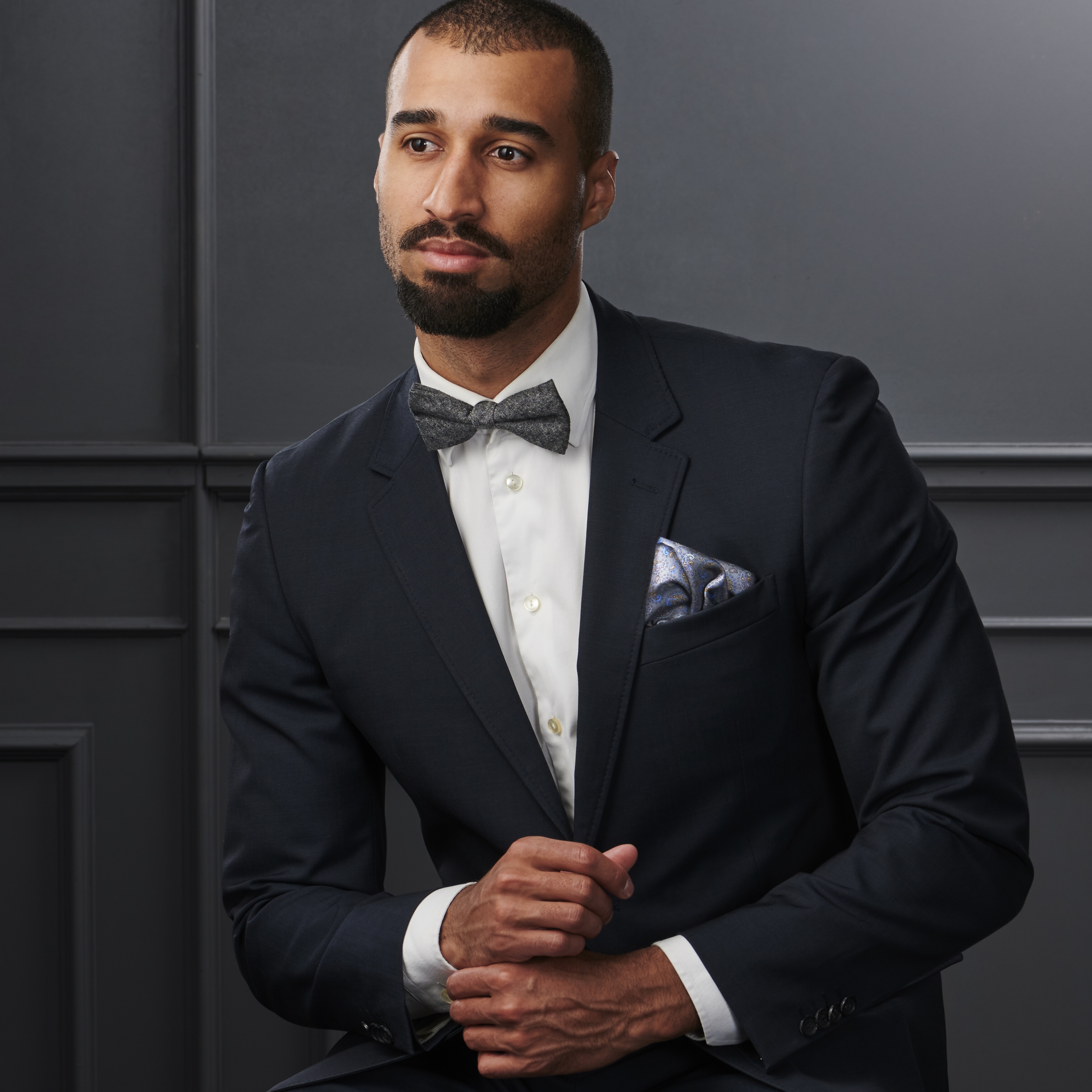 Ben Boho Seiden Einstecktuch - 6