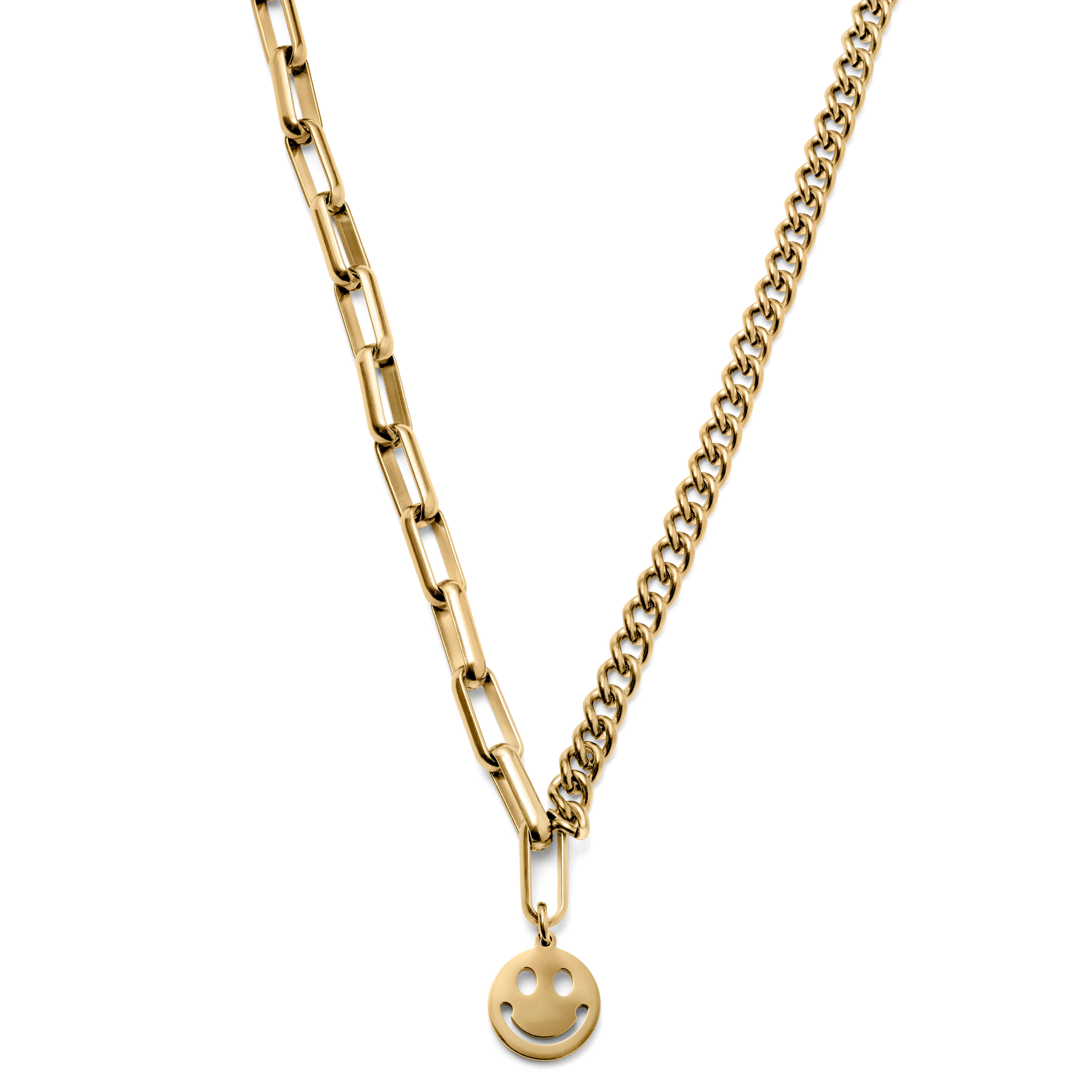 Amager | 8 mm Gold-Tone Lock Cable Chain Necklace
