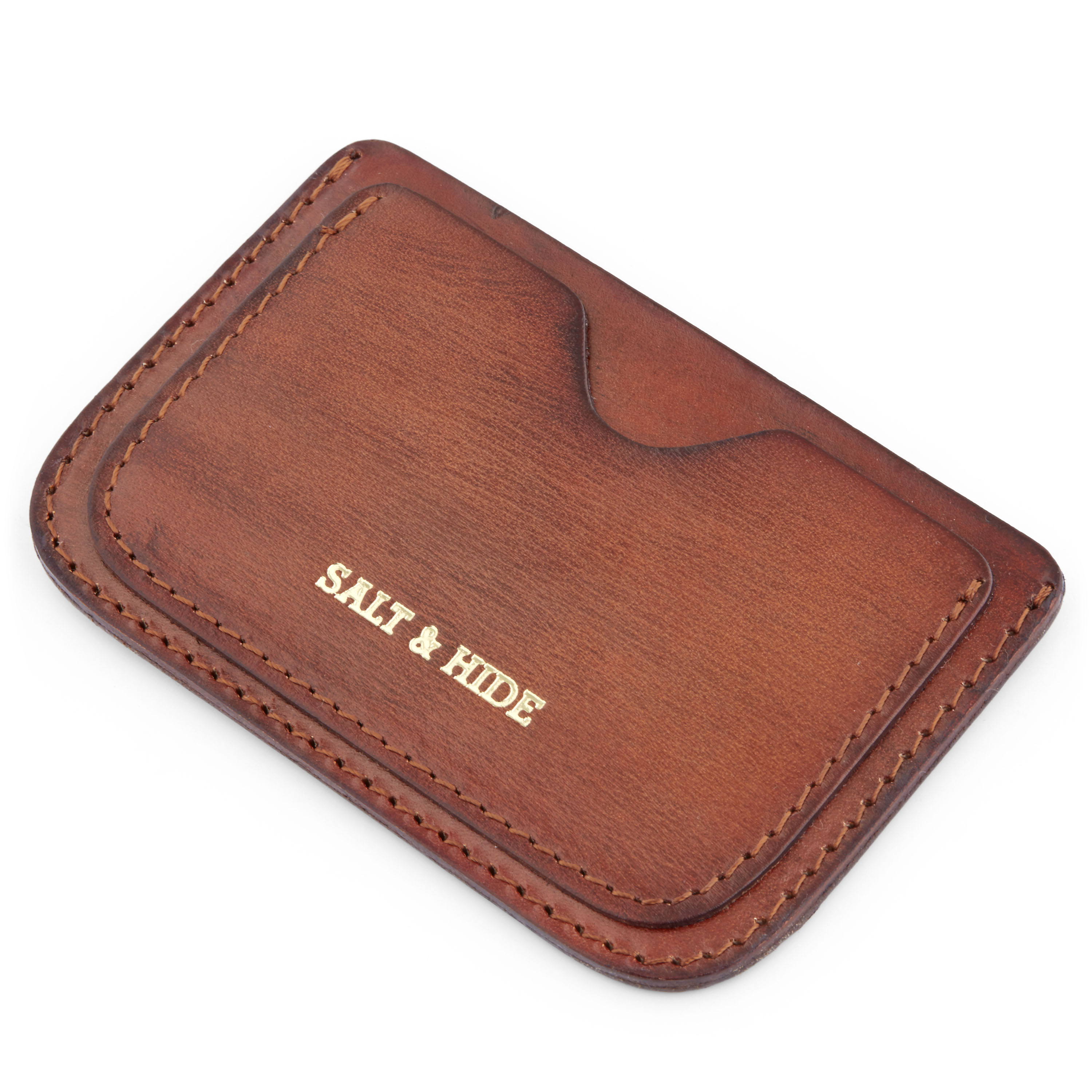 Karjapaimenen ruskea Fergus-korttikotelo, nahkaa - 4