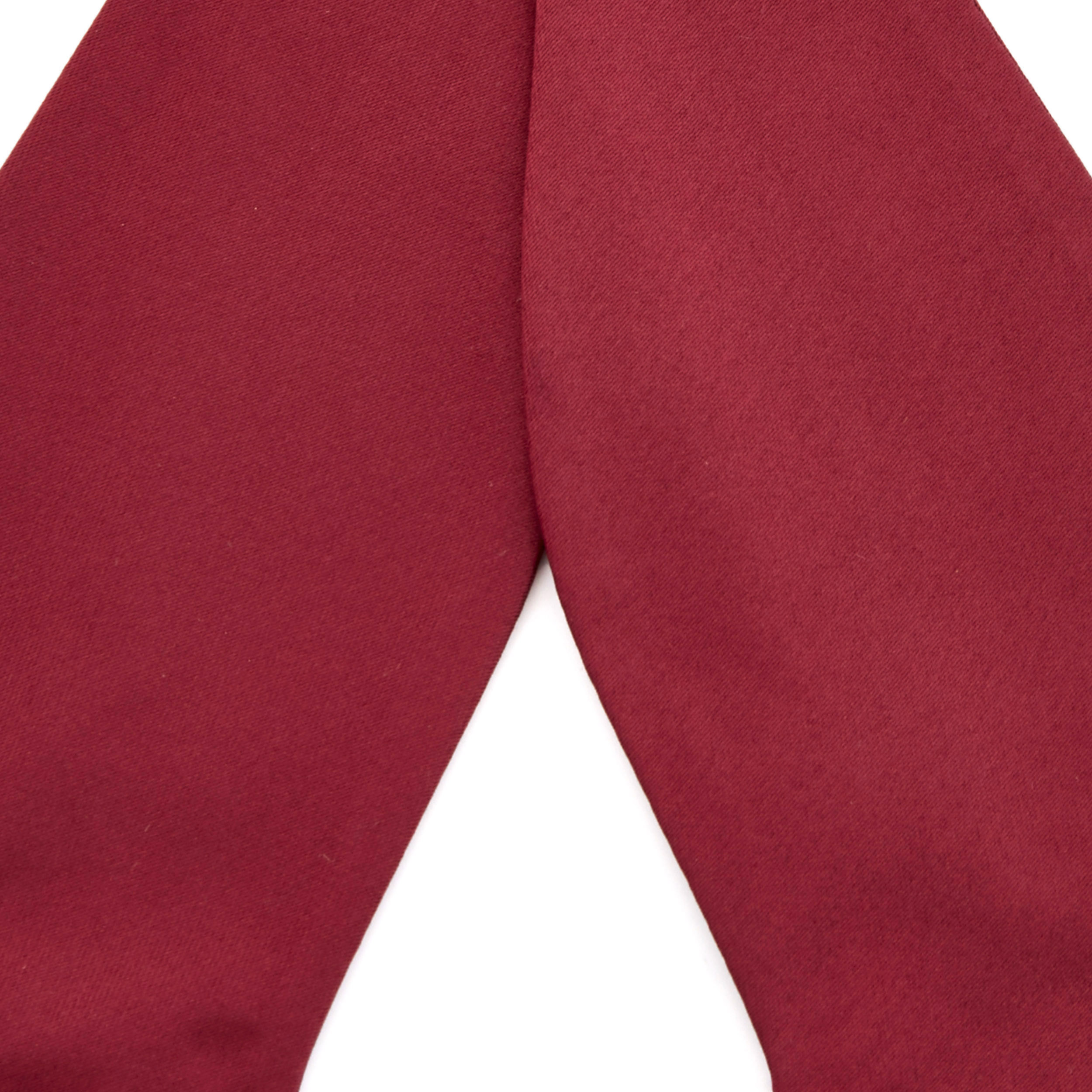 Burgundy Basic Self-Tie Bow Tie - 2