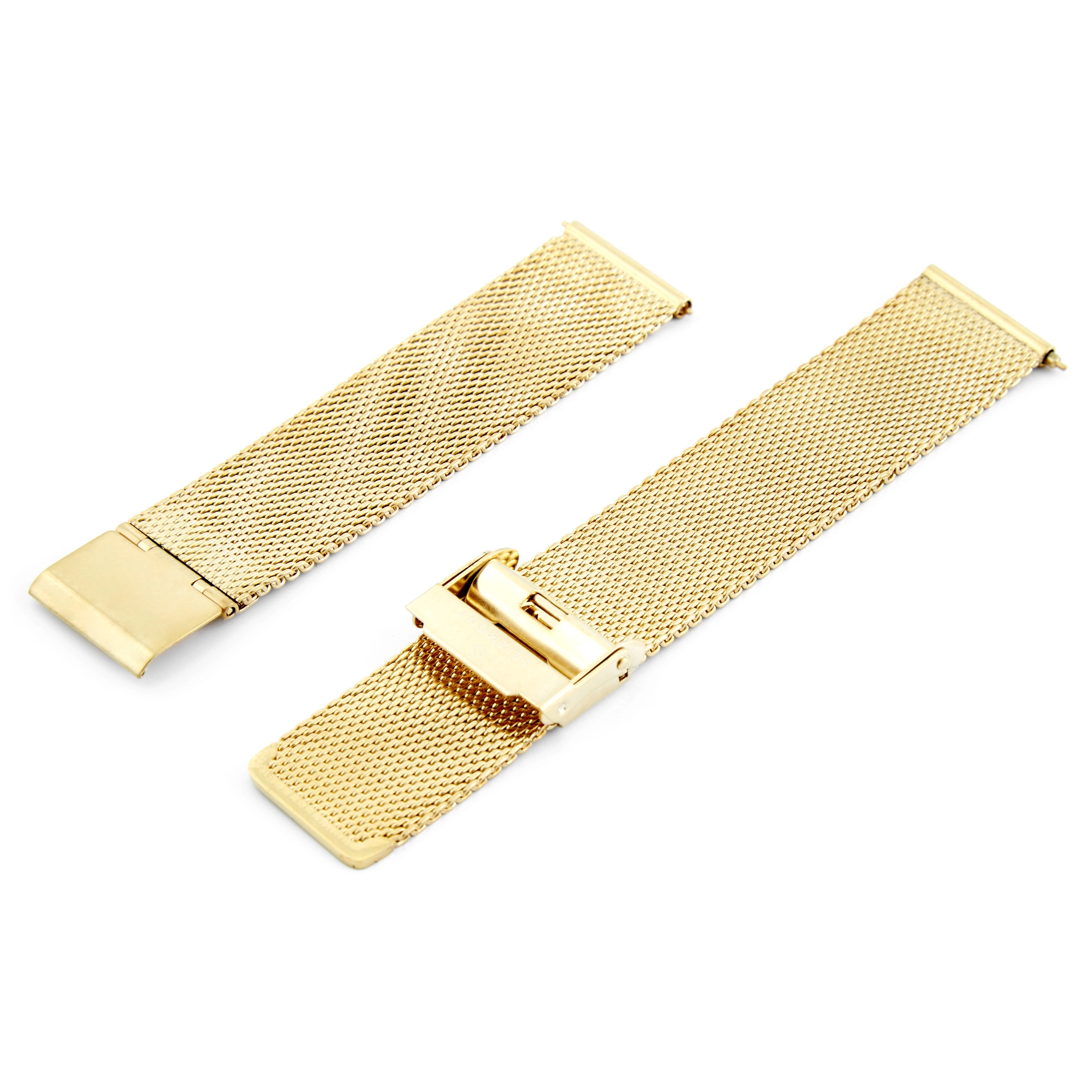 Goudkleurig Metallic Mesh Horlogebandje - 2